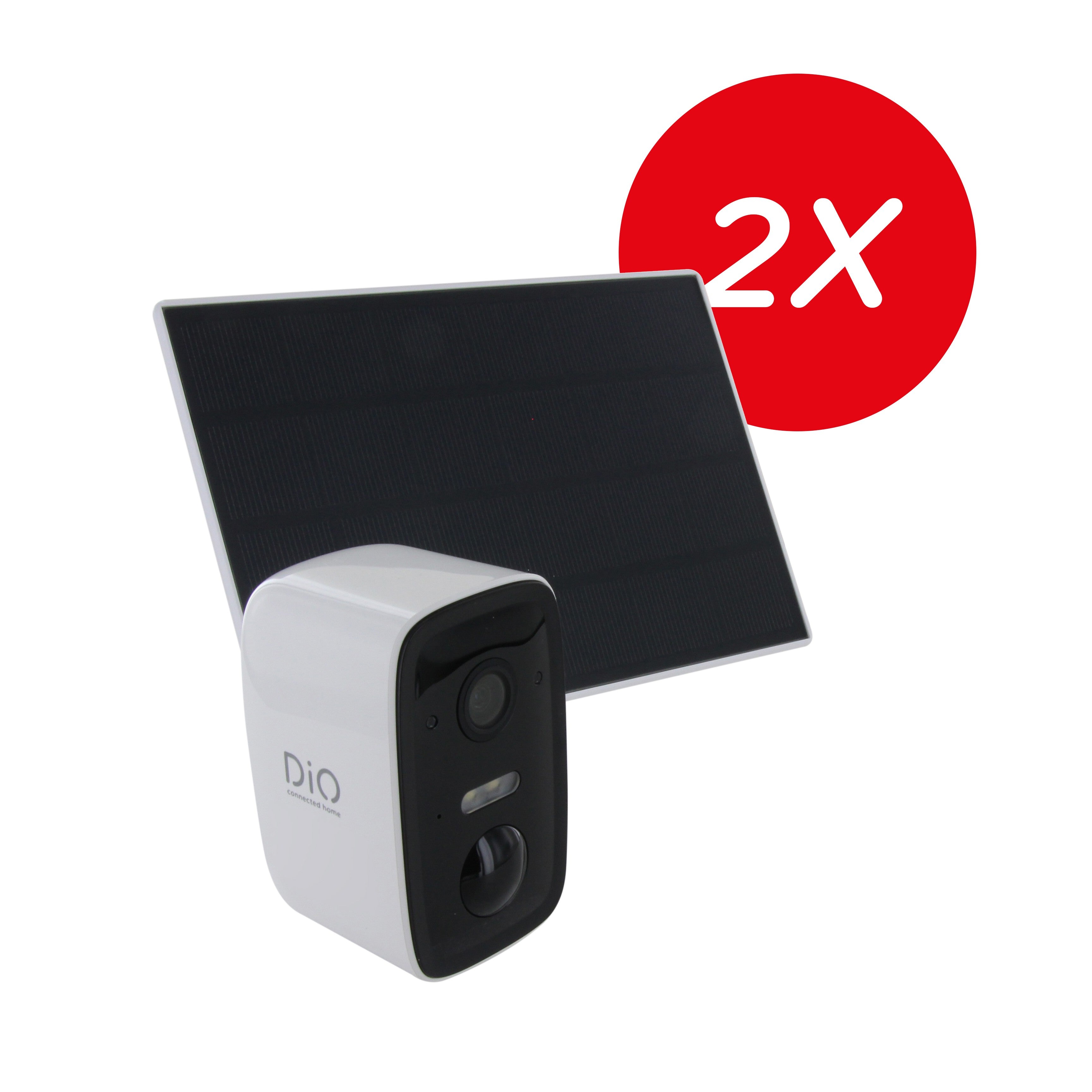 2 X Wireless outdoor WiFi camera with solar panel