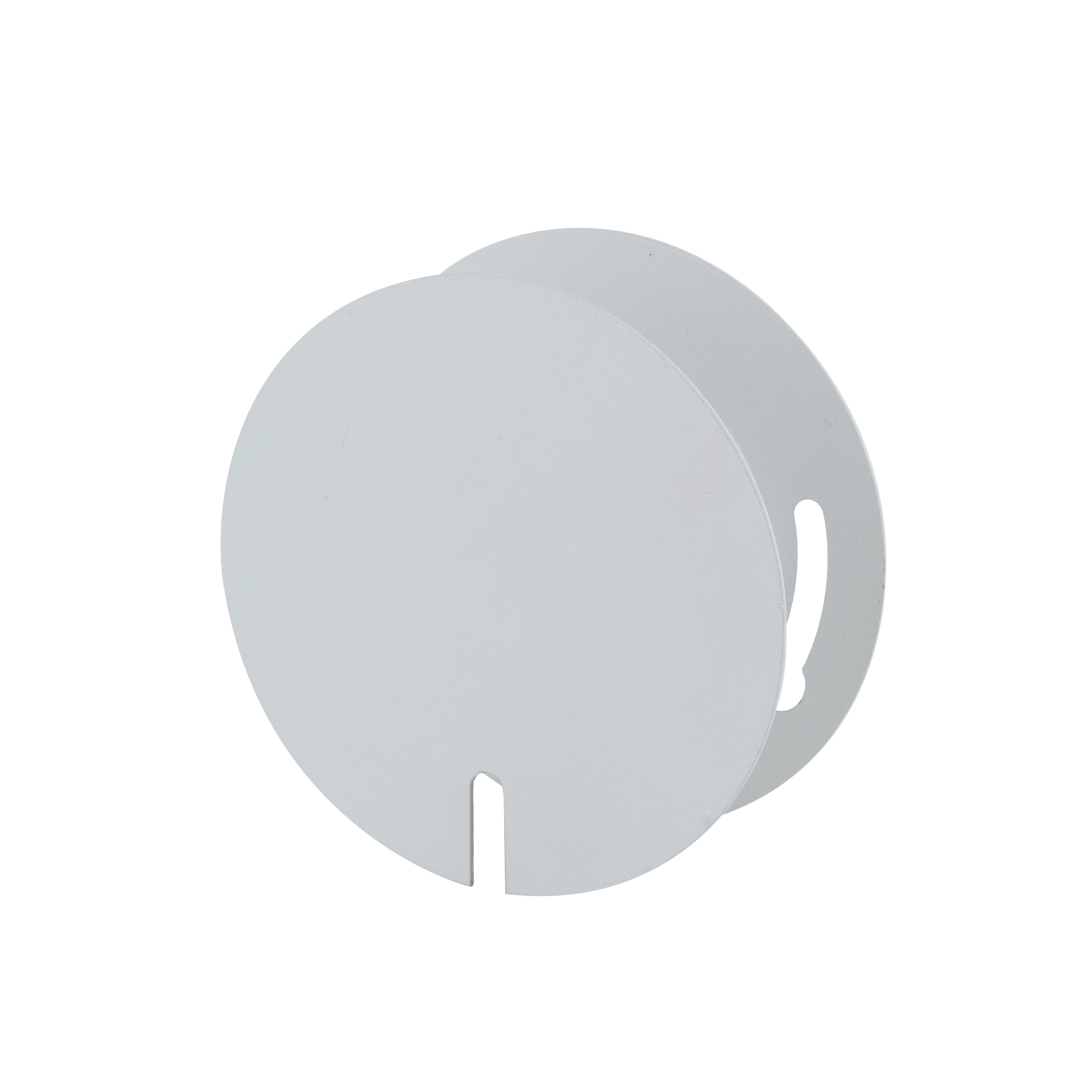 Plafondkapje, metaal, wit