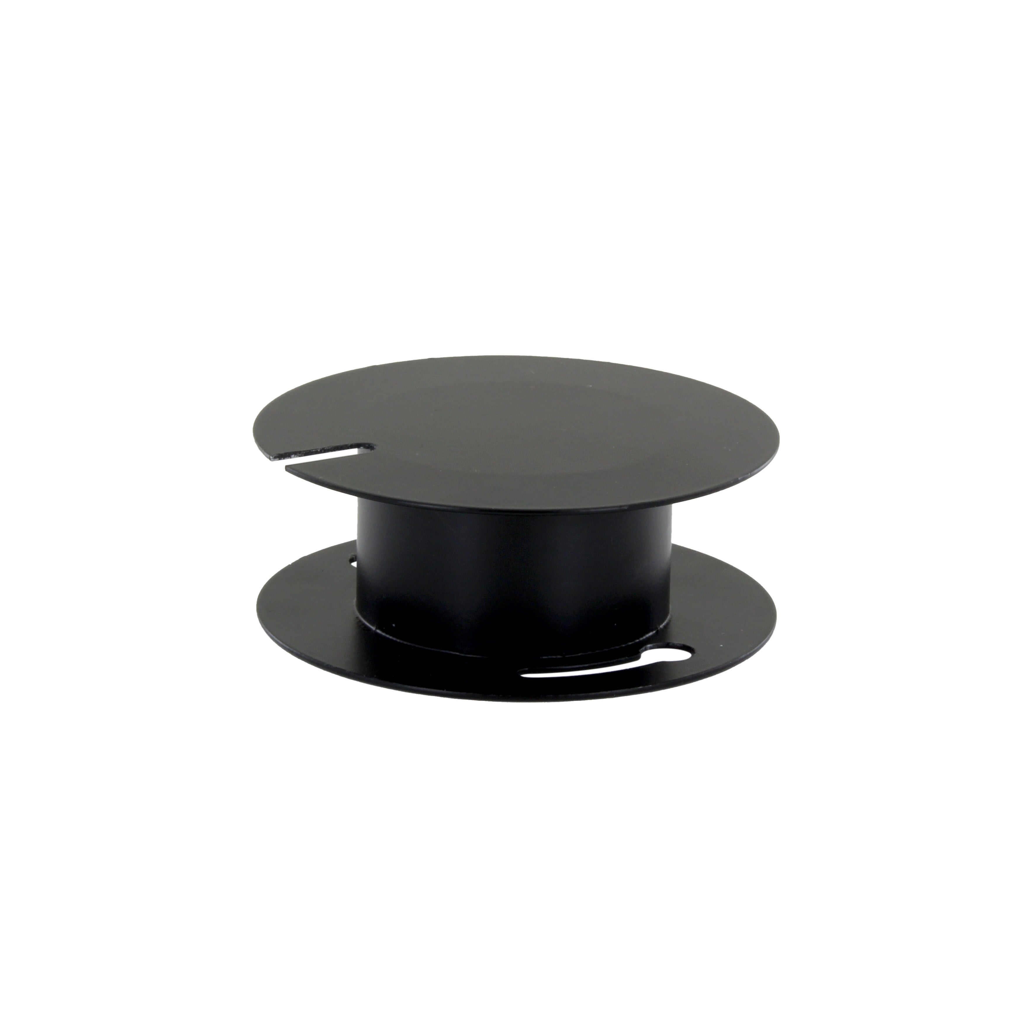 Plafondkapje, metaal, zwart