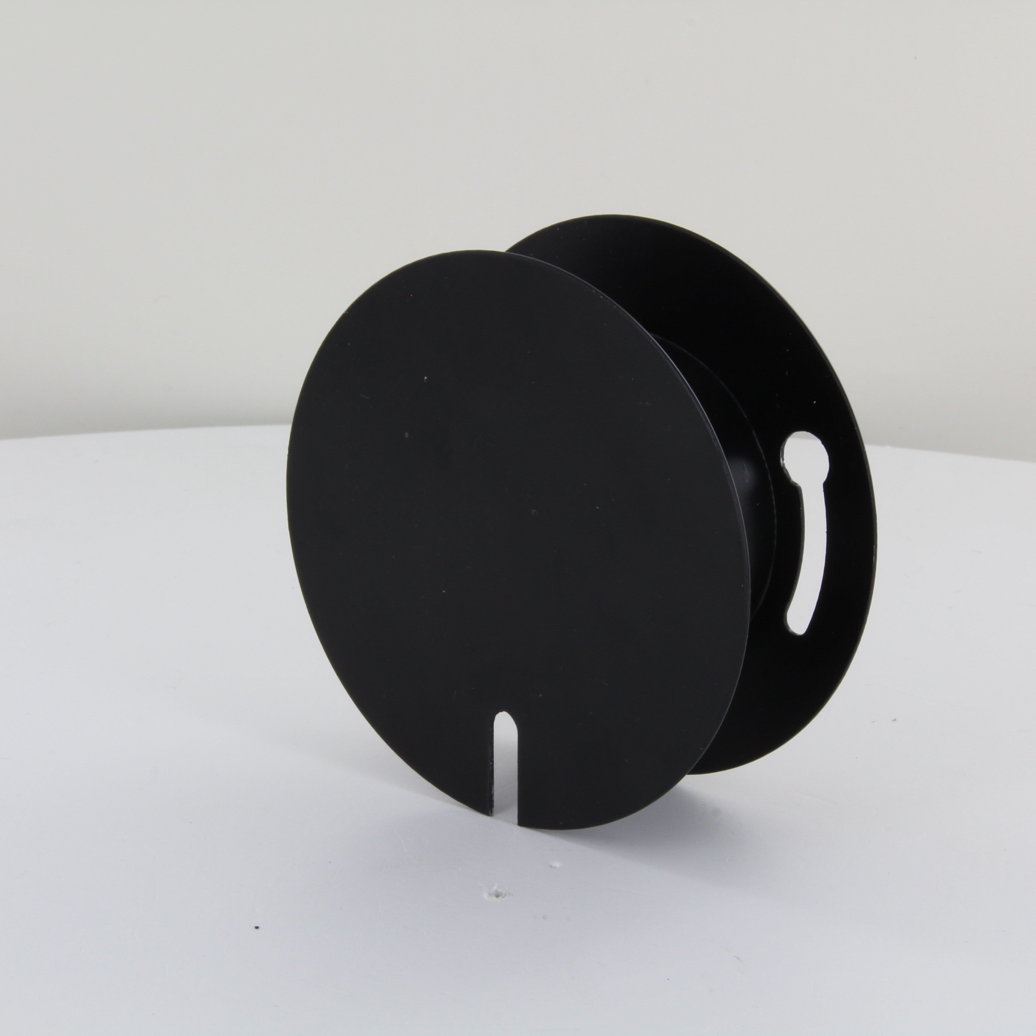 Plafondkapje, metaal, zwart