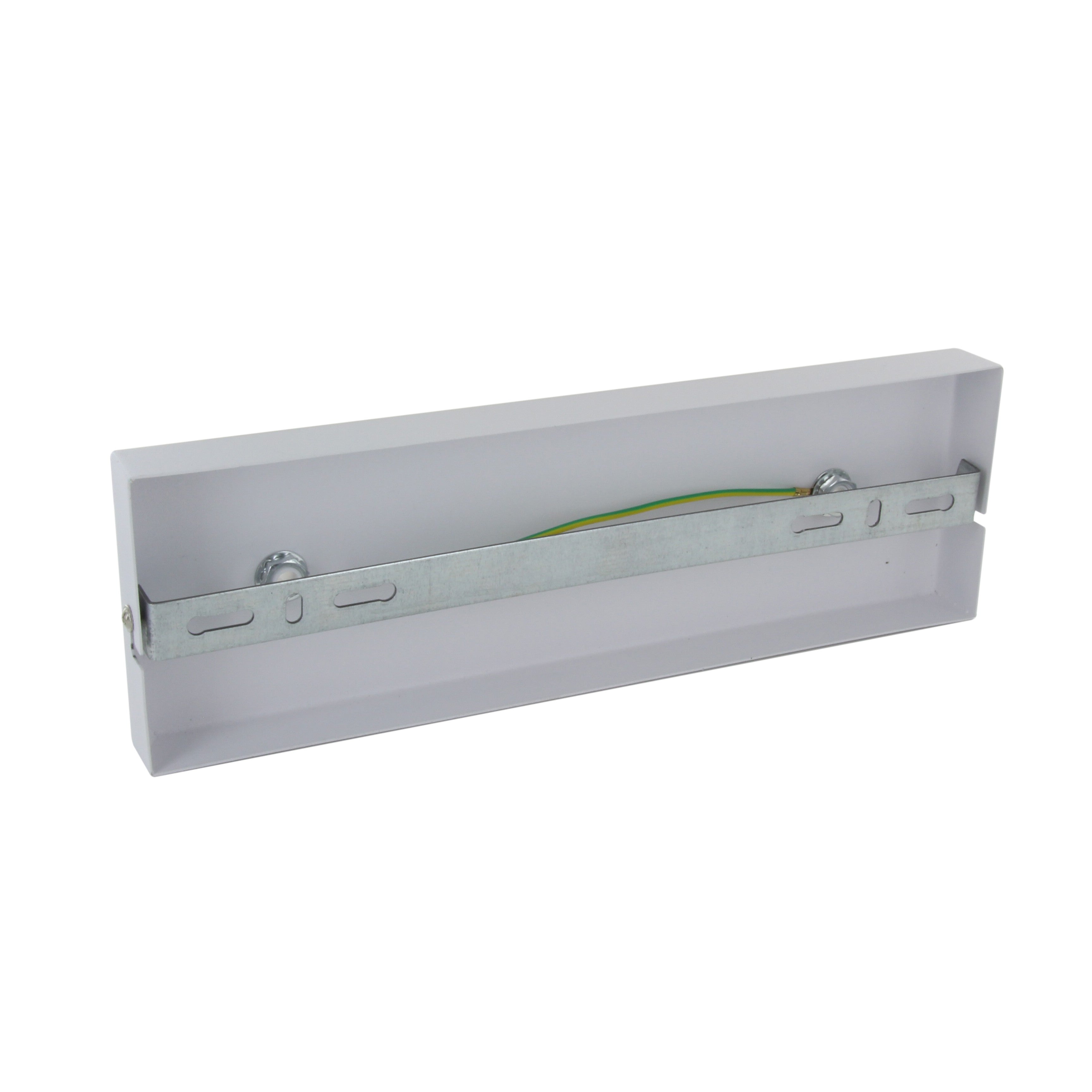 Rectangular metal ceiling light - white
