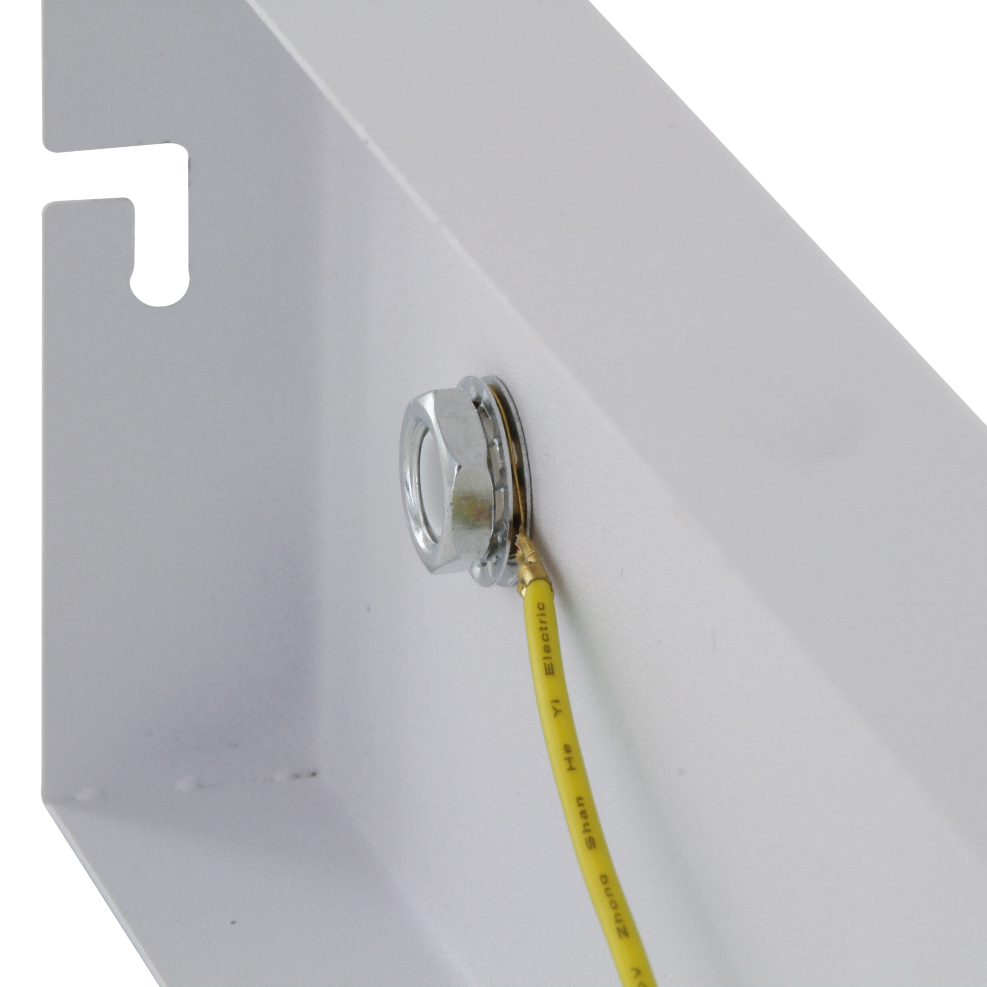 Rectangular metal ceiling light - white