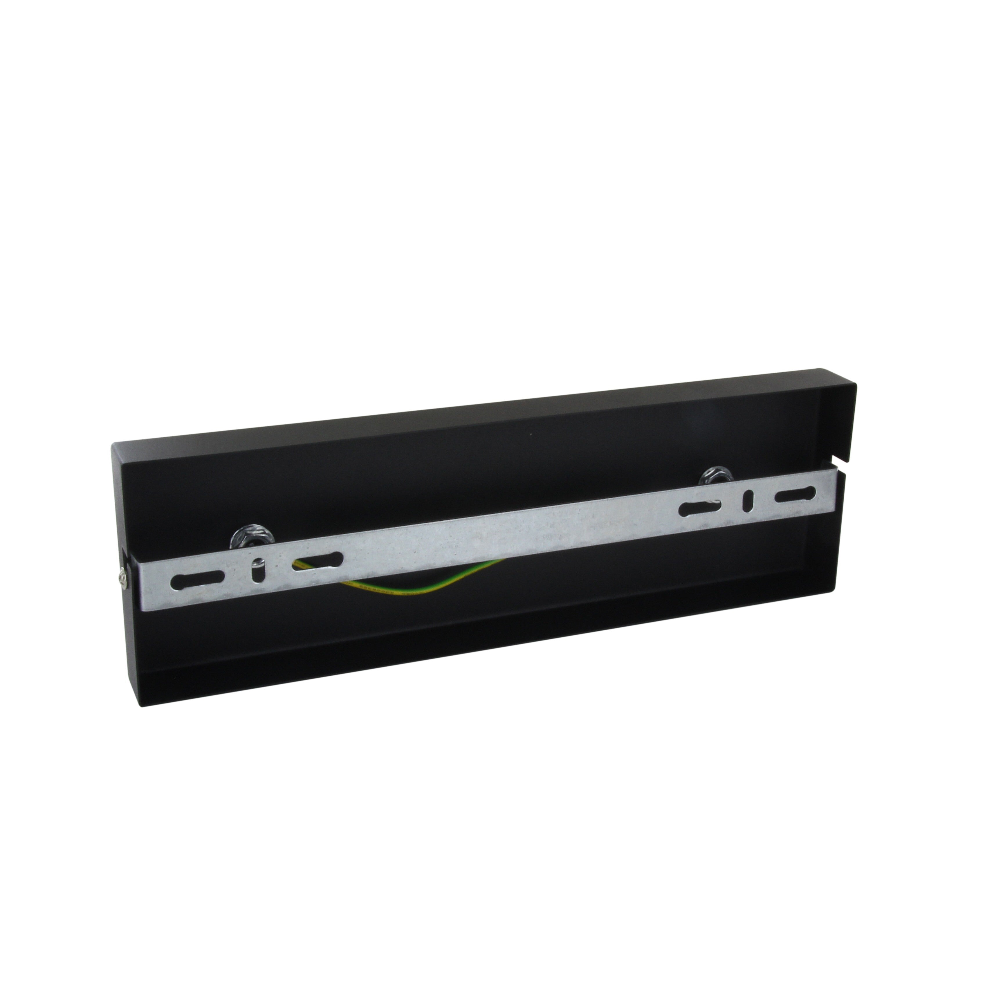 Rectangular metal ceiling light - black