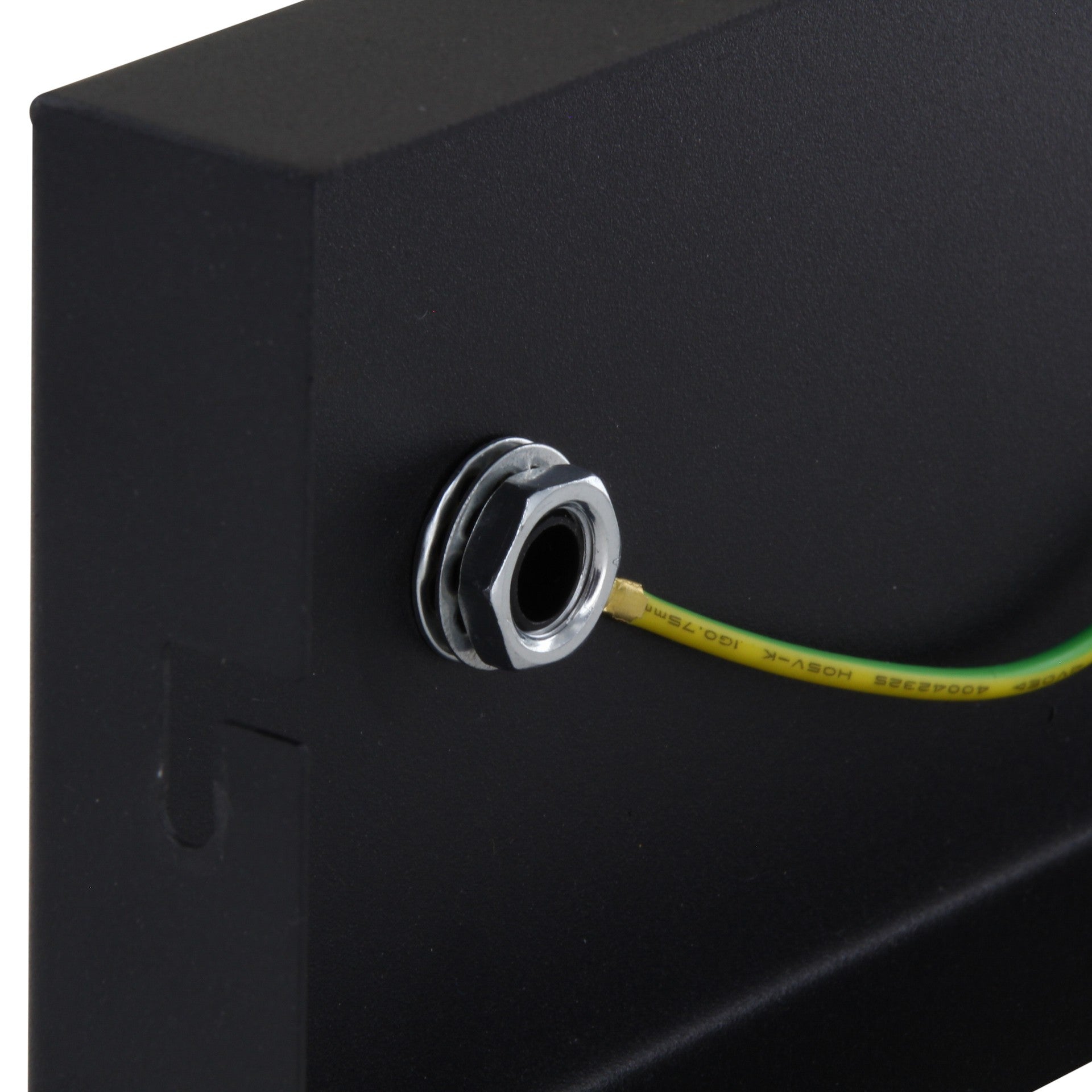 Rectangular metal ceiling light - black
