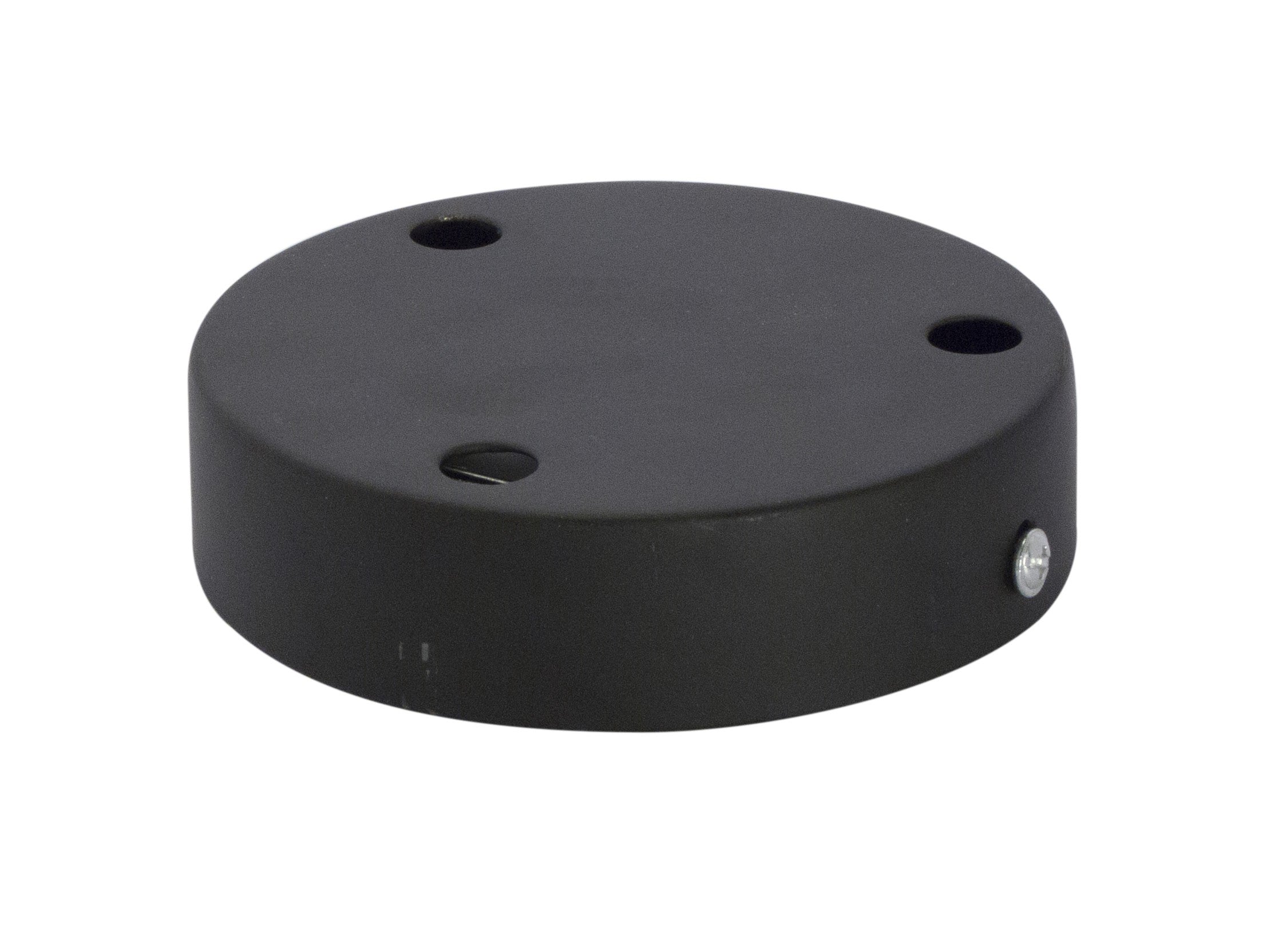 Metal ceiling rose - black