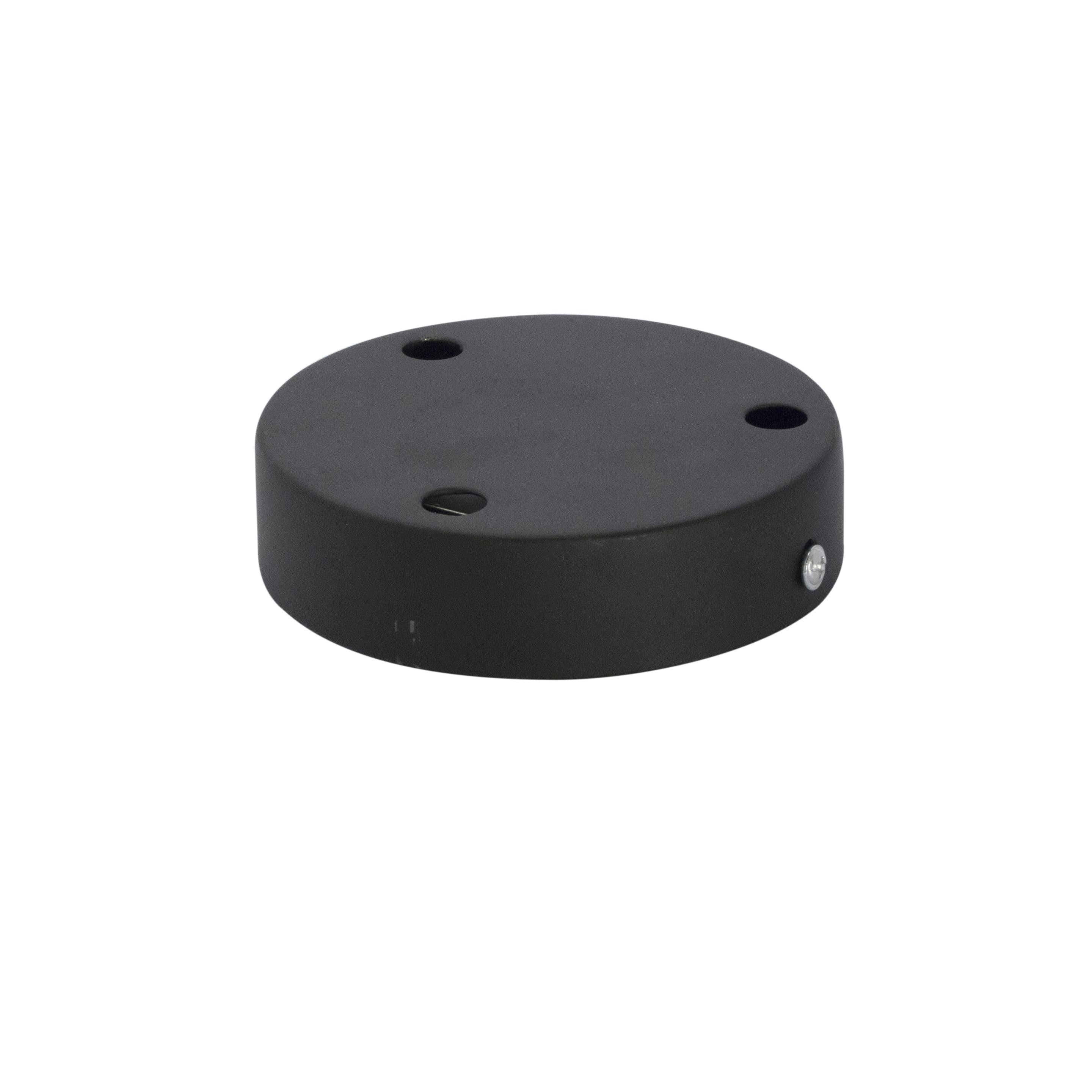 Metal ceiling rose - black