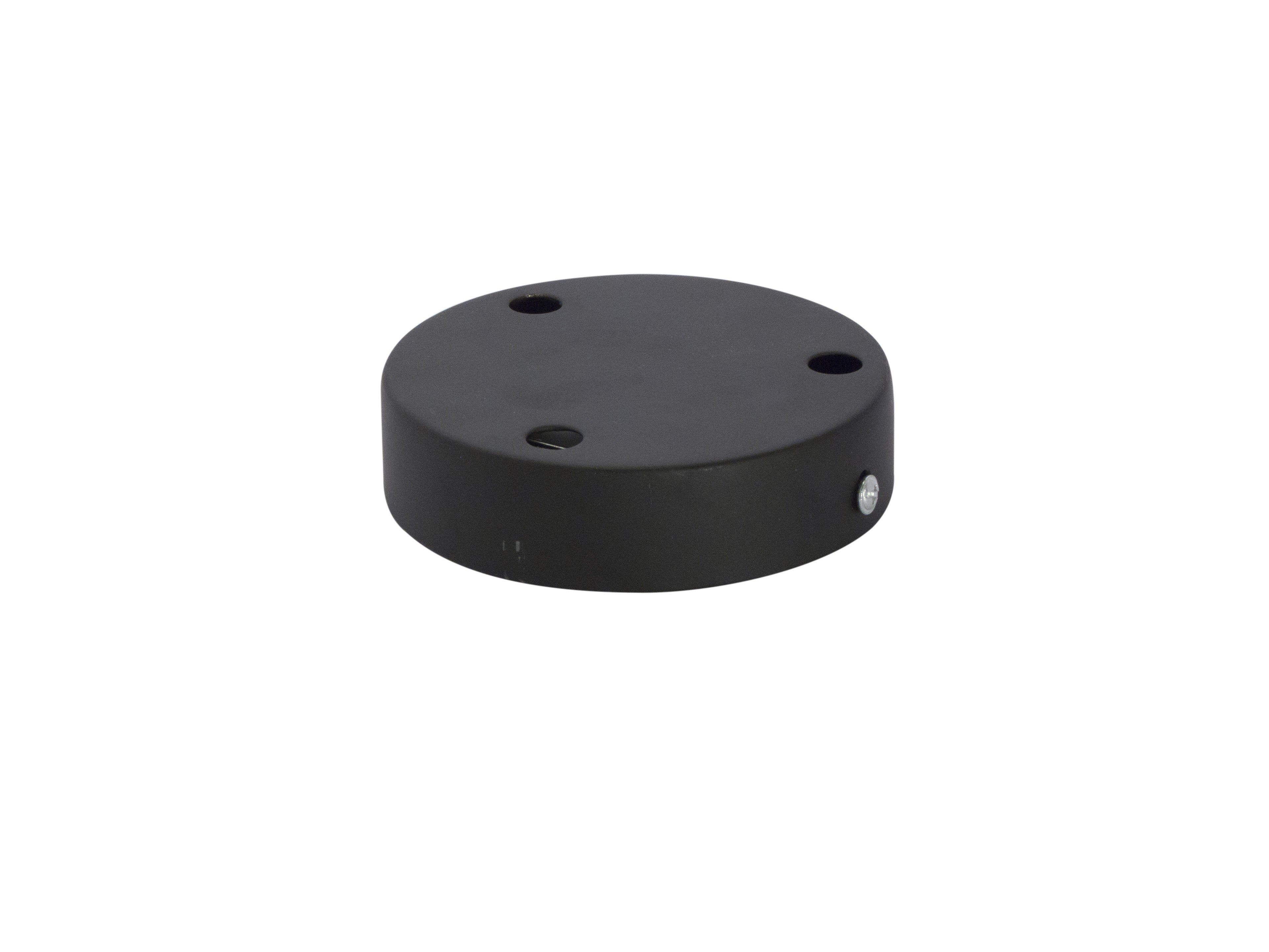 Metal ceiling rose - black