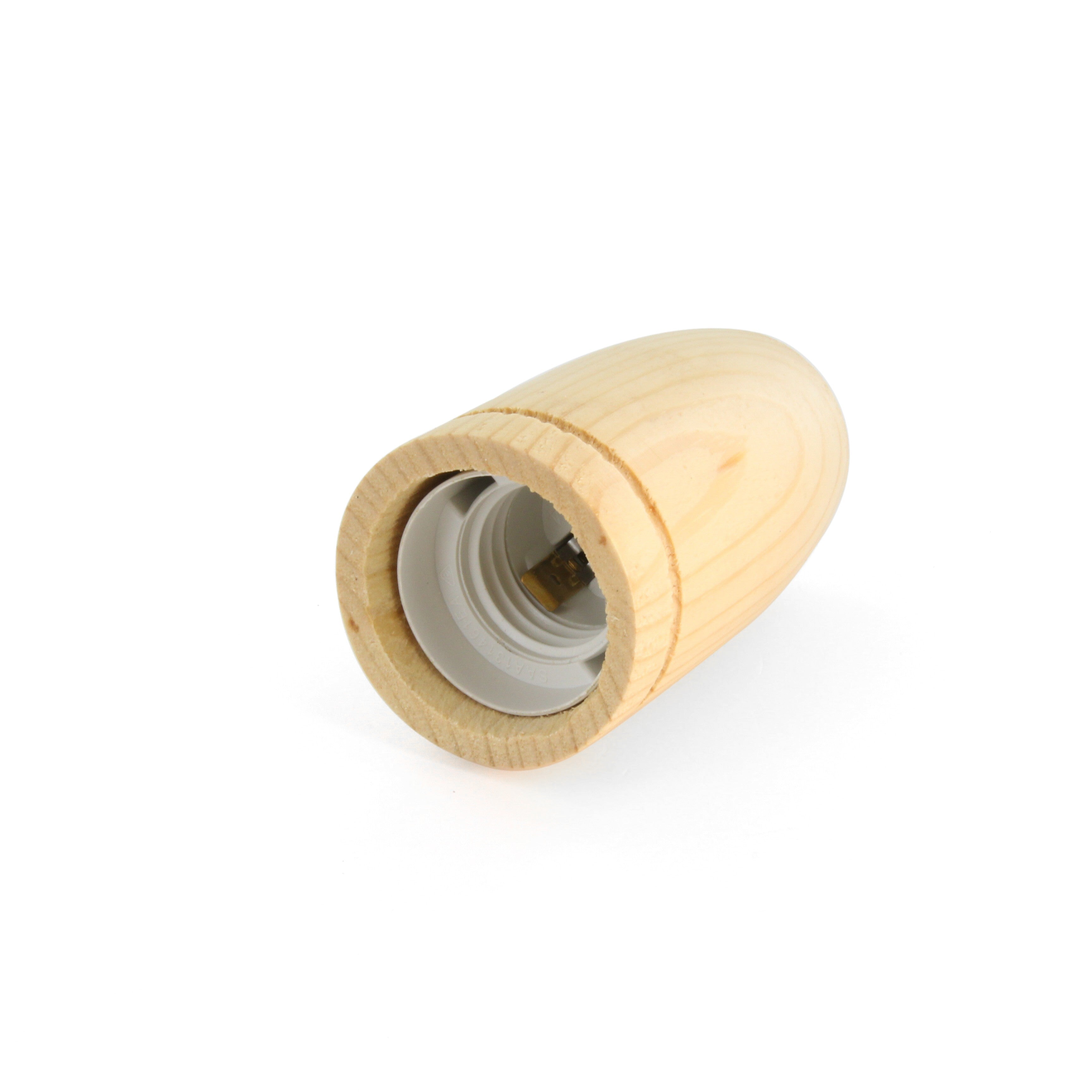 Lampenfassung – Holz