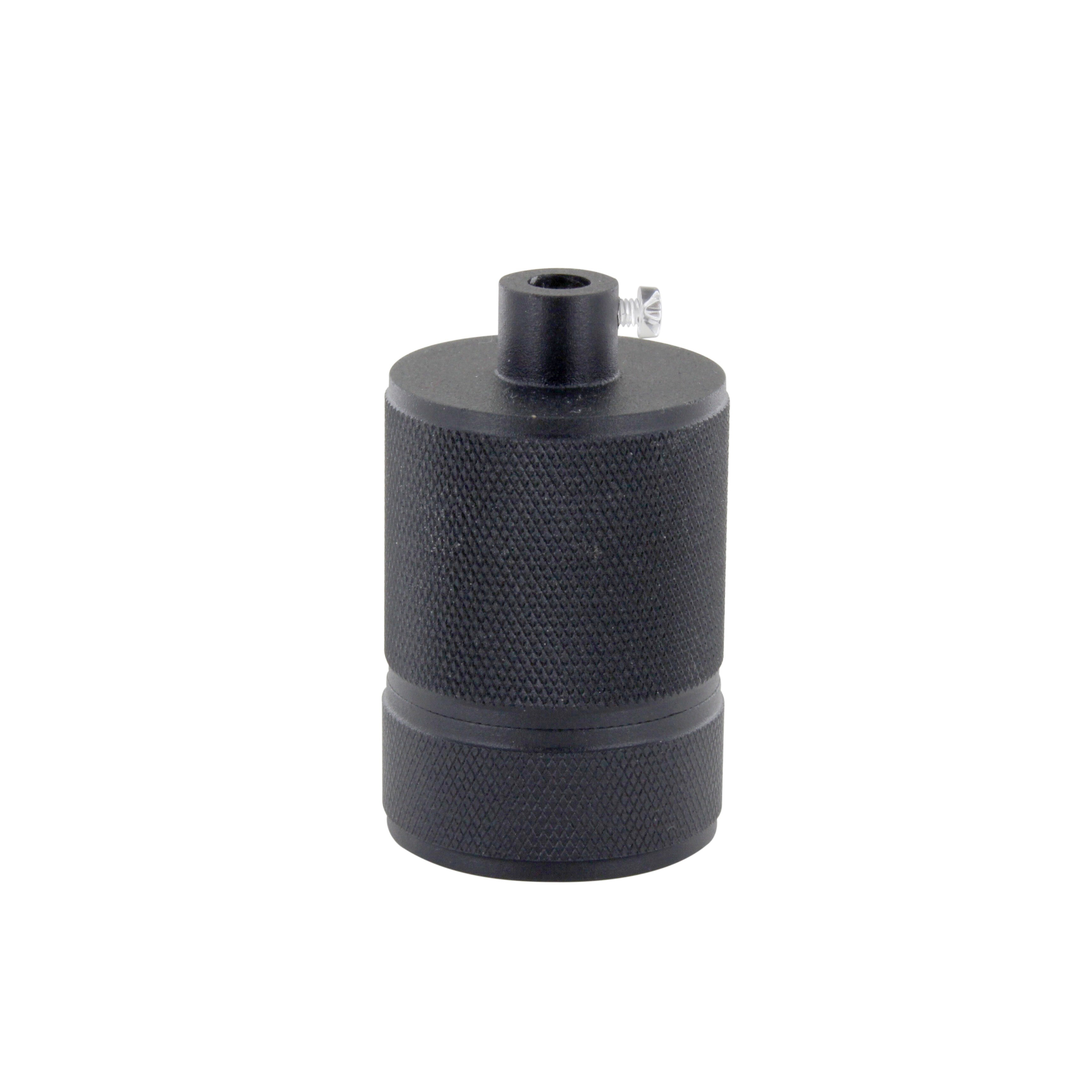 Aluminum lampholder - black