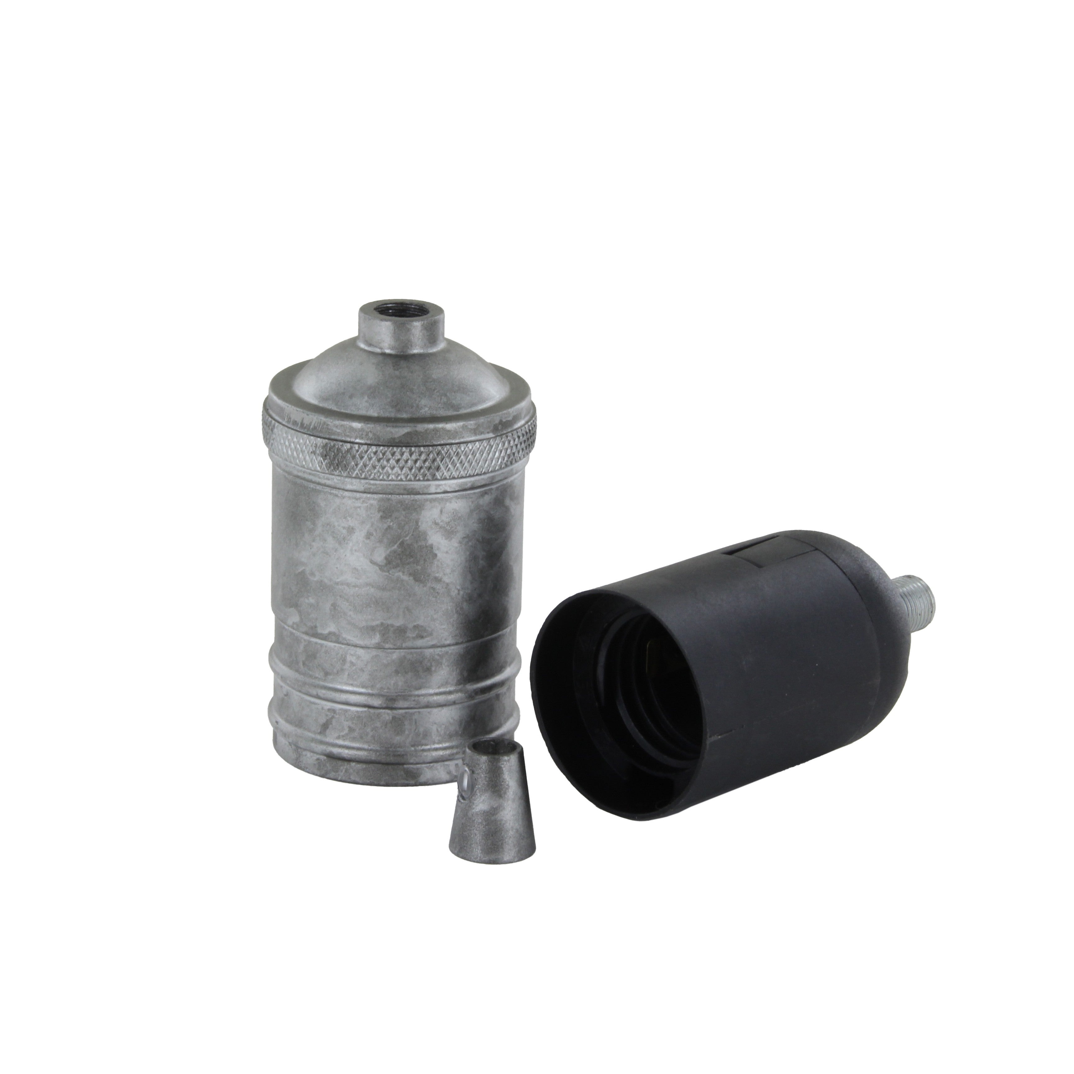 Gladde aluminium lamphouder - mat satijn