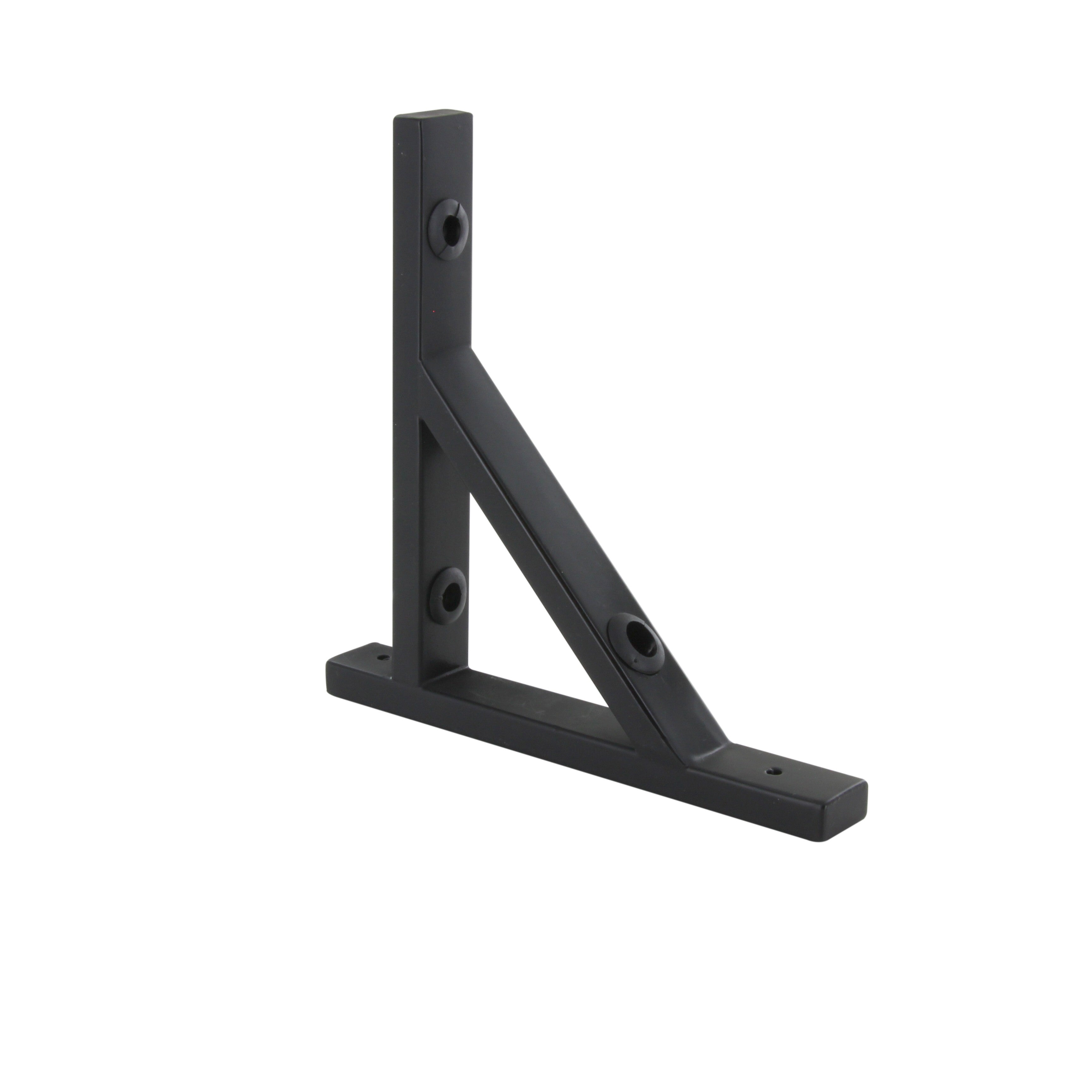 Staffa da parete in metallo - nero