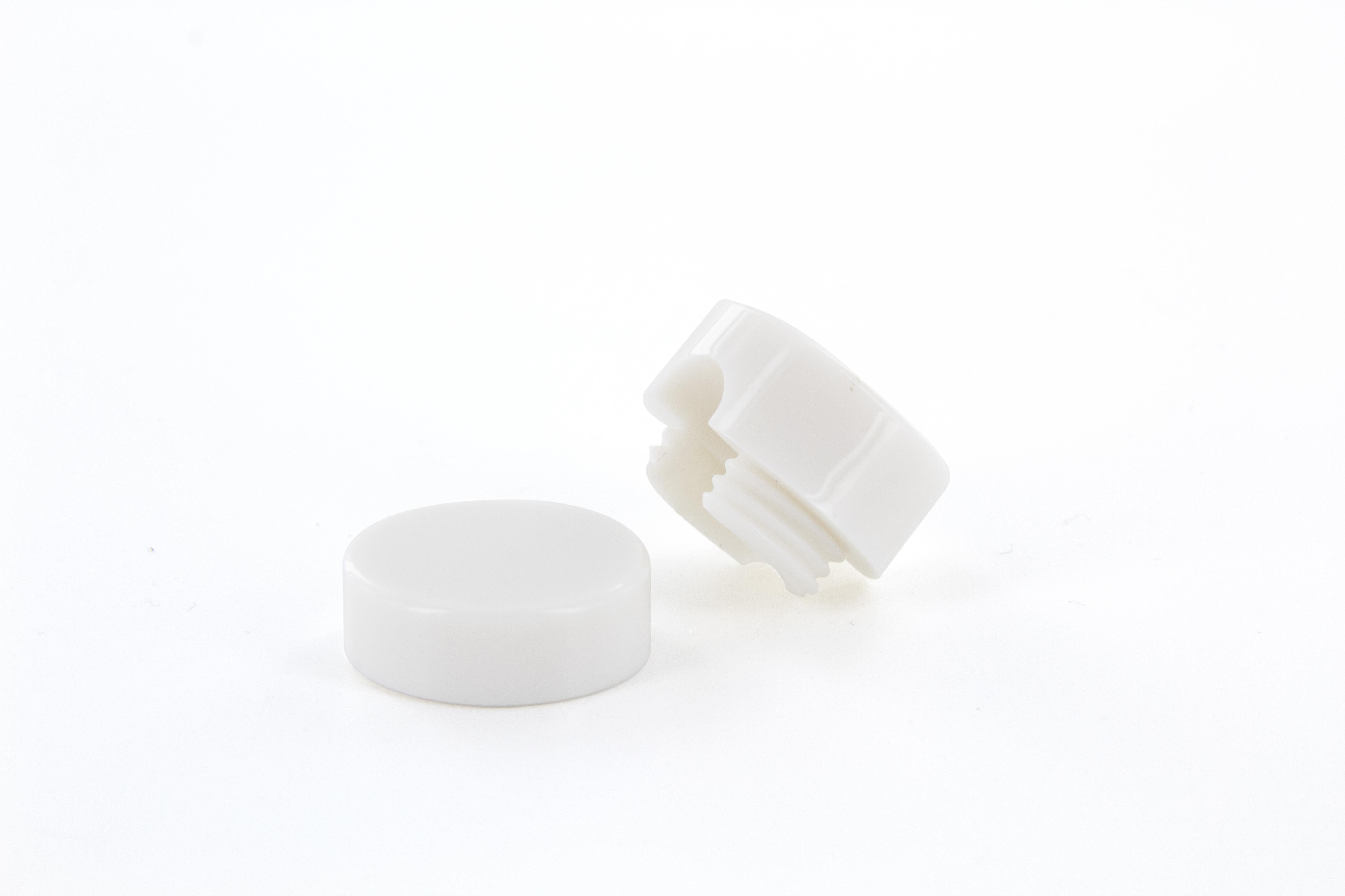 Wandbevestiging voor stoffen snoer – wit (2 stuks)