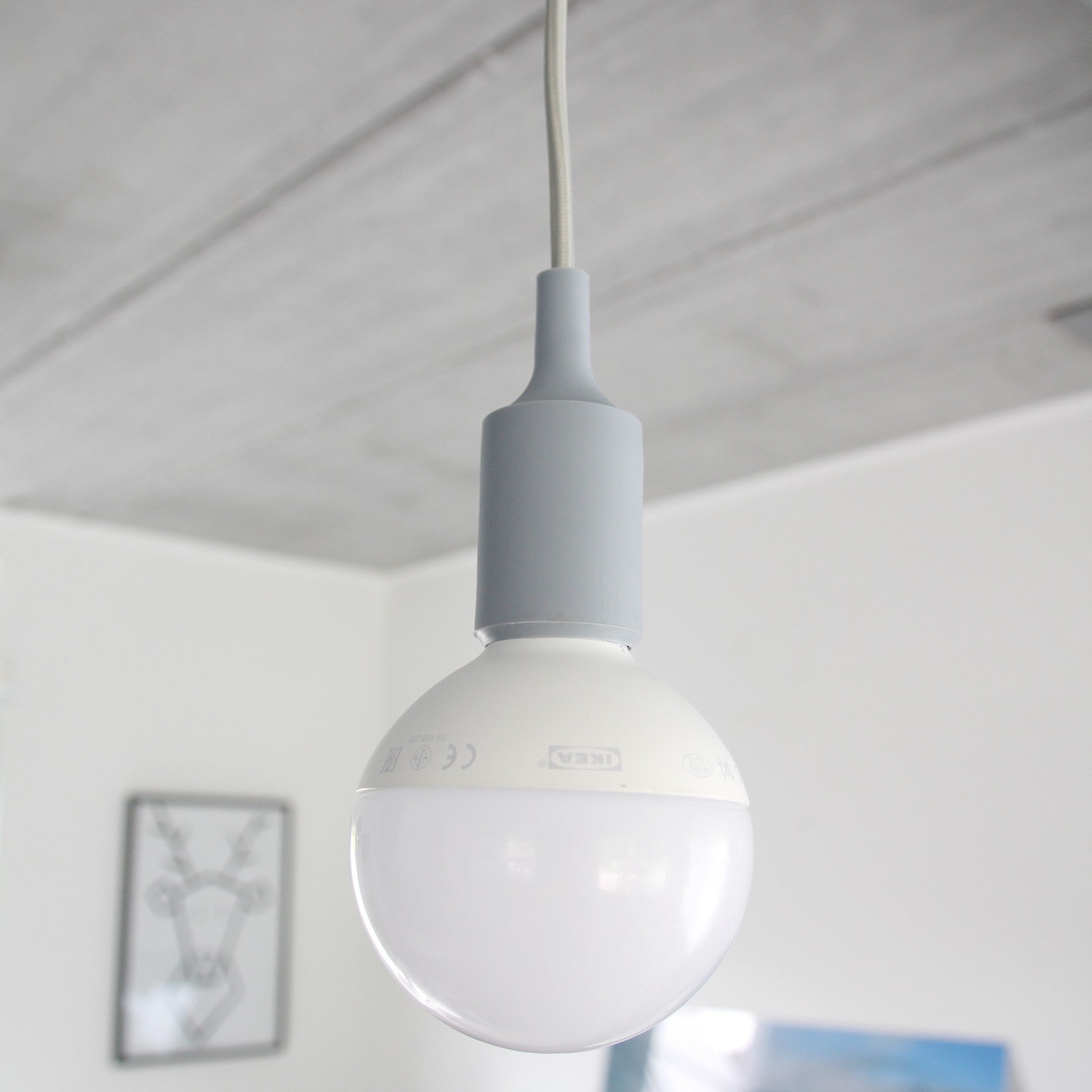 Silicone pendant light kit - Grey