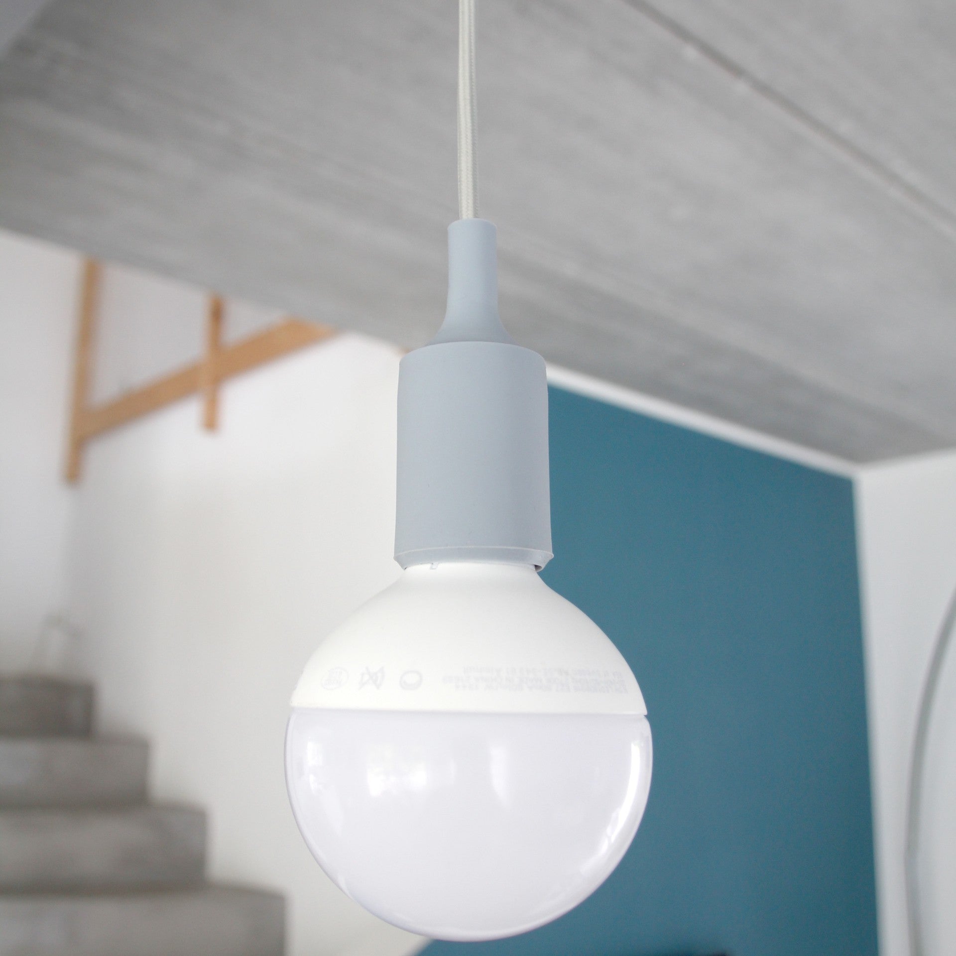 Silicone pendant light kit - Grey