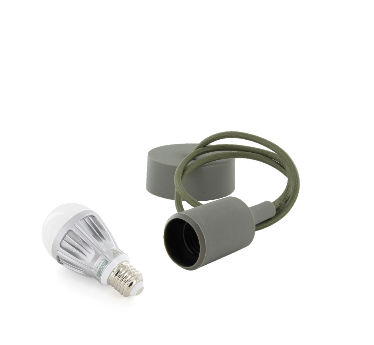 Kit colgante caqui + bombilla LED bluetooth