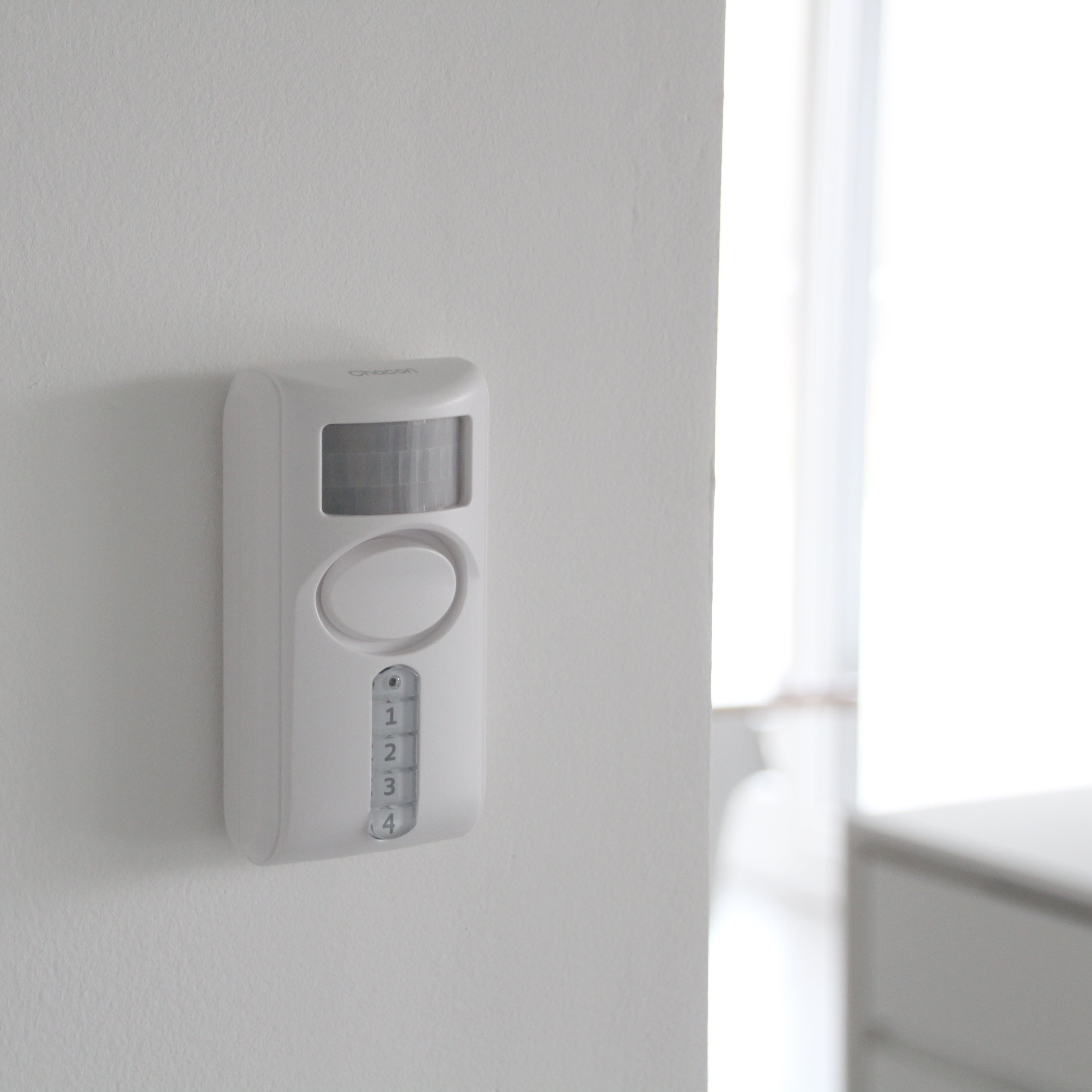 Bewegingsmelder met alarm en toetsenbord