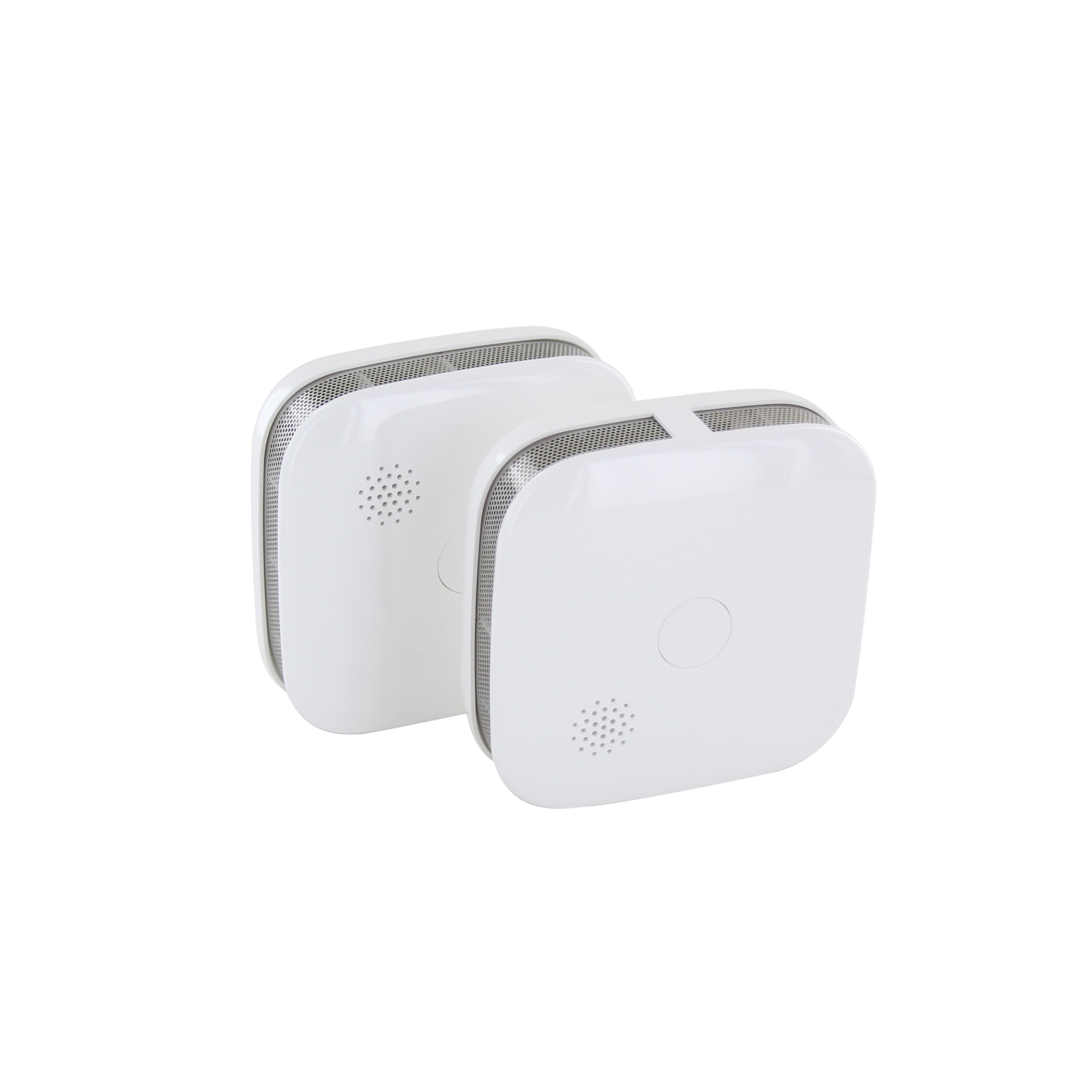 Set of 2 interconnected smoke detectors with 3V lithium battery - 5 years