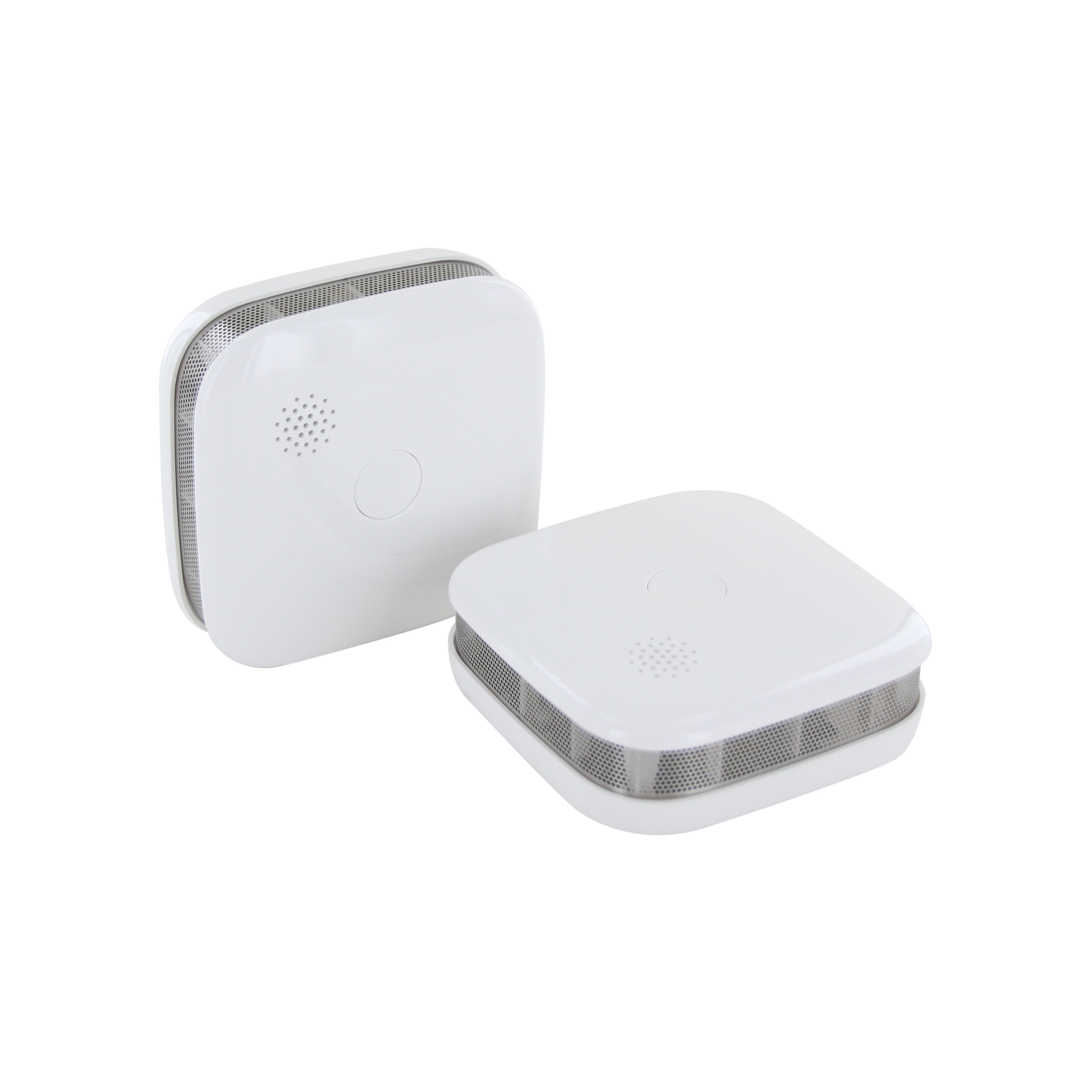 Set of 2 interconnected smoke detectors with 3V lithium battery - 5 years