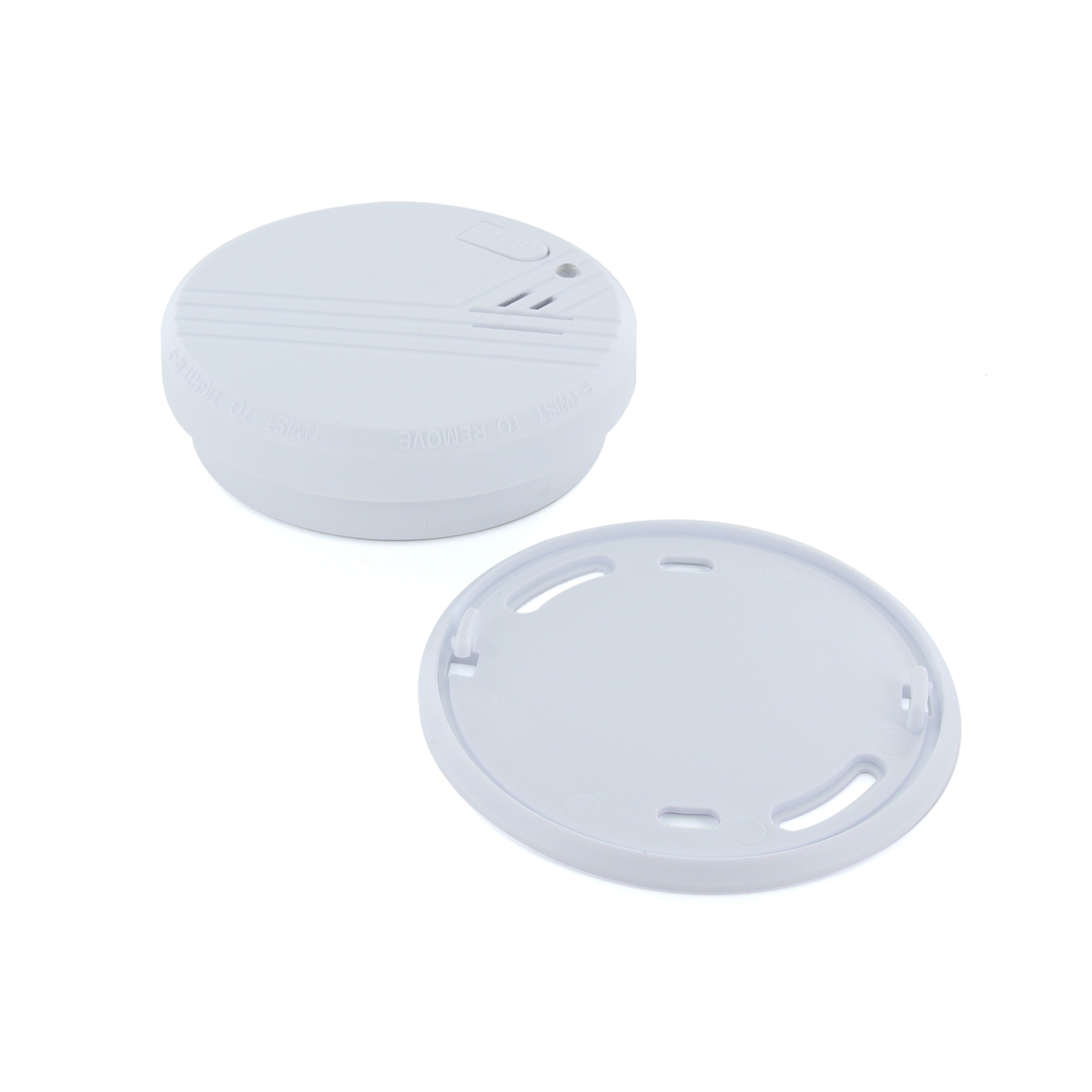 Optical smoke alarm with 9 V alkaline battery - 1 year