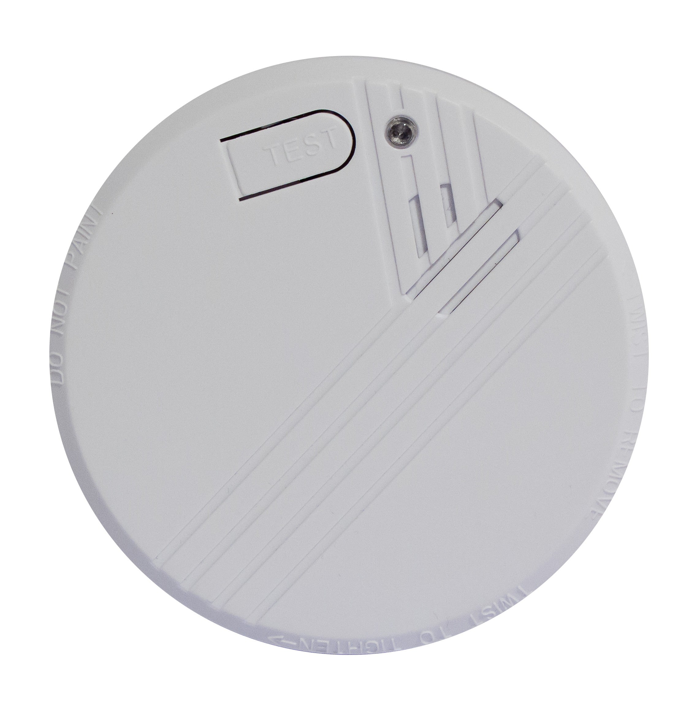 Optical smoke detector with 9-V lithium battery