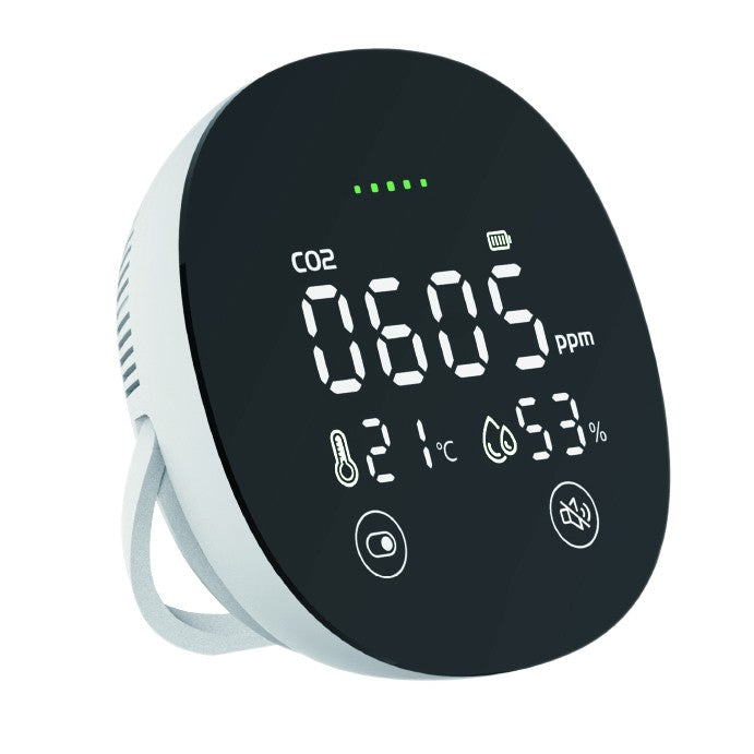 Detector de CO2 com visor LCD