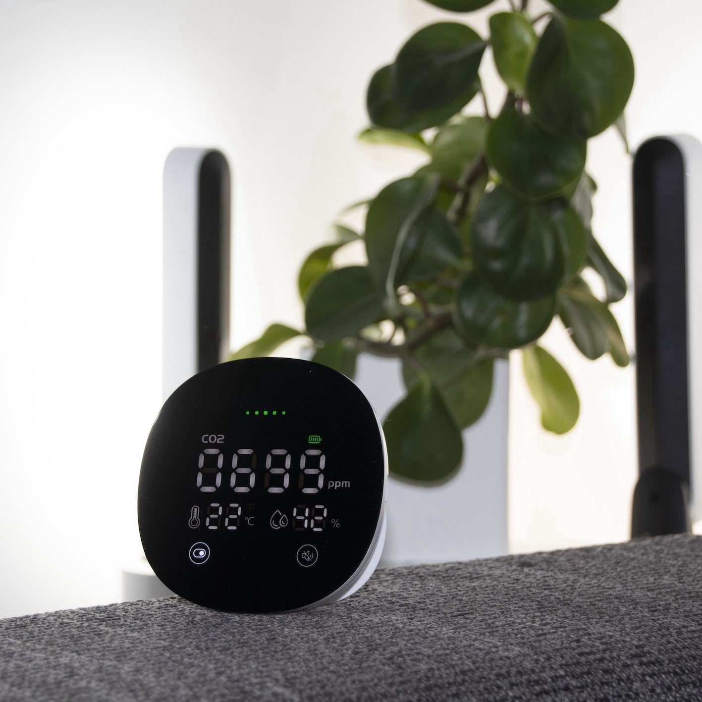 Detector de CO2 com visor LCD