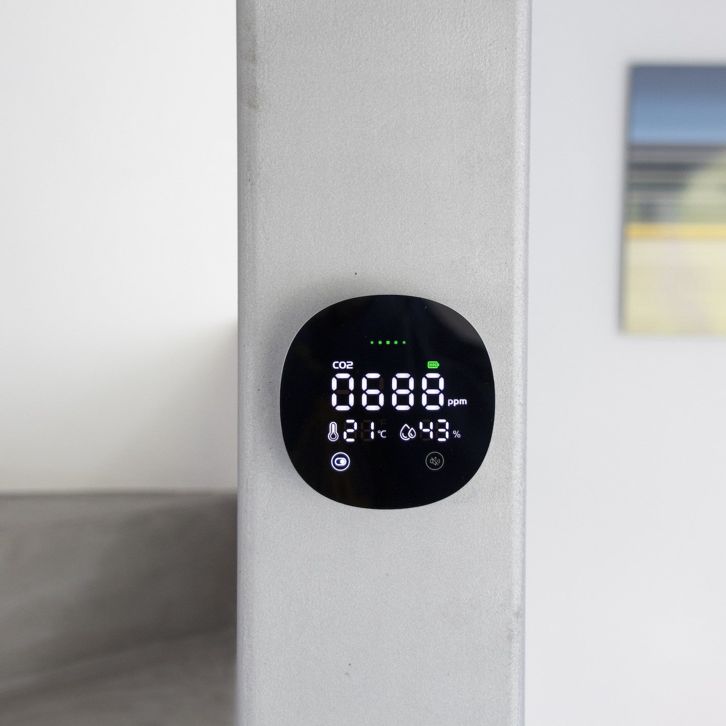 Detector de CO2 com visor LCD