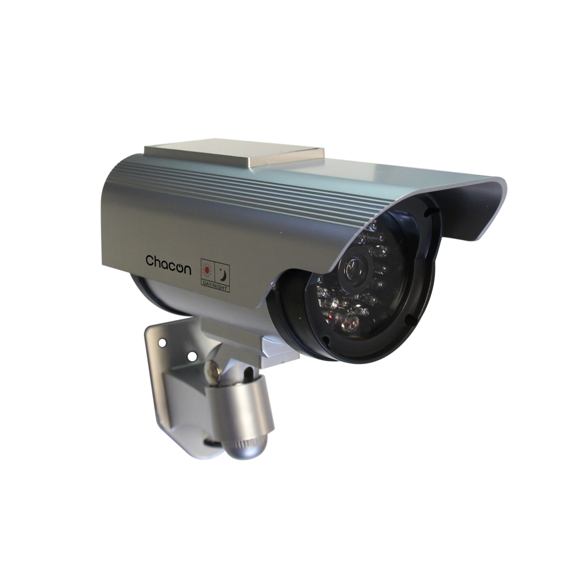 Caméra factice avec panneau solaire - Led bleue