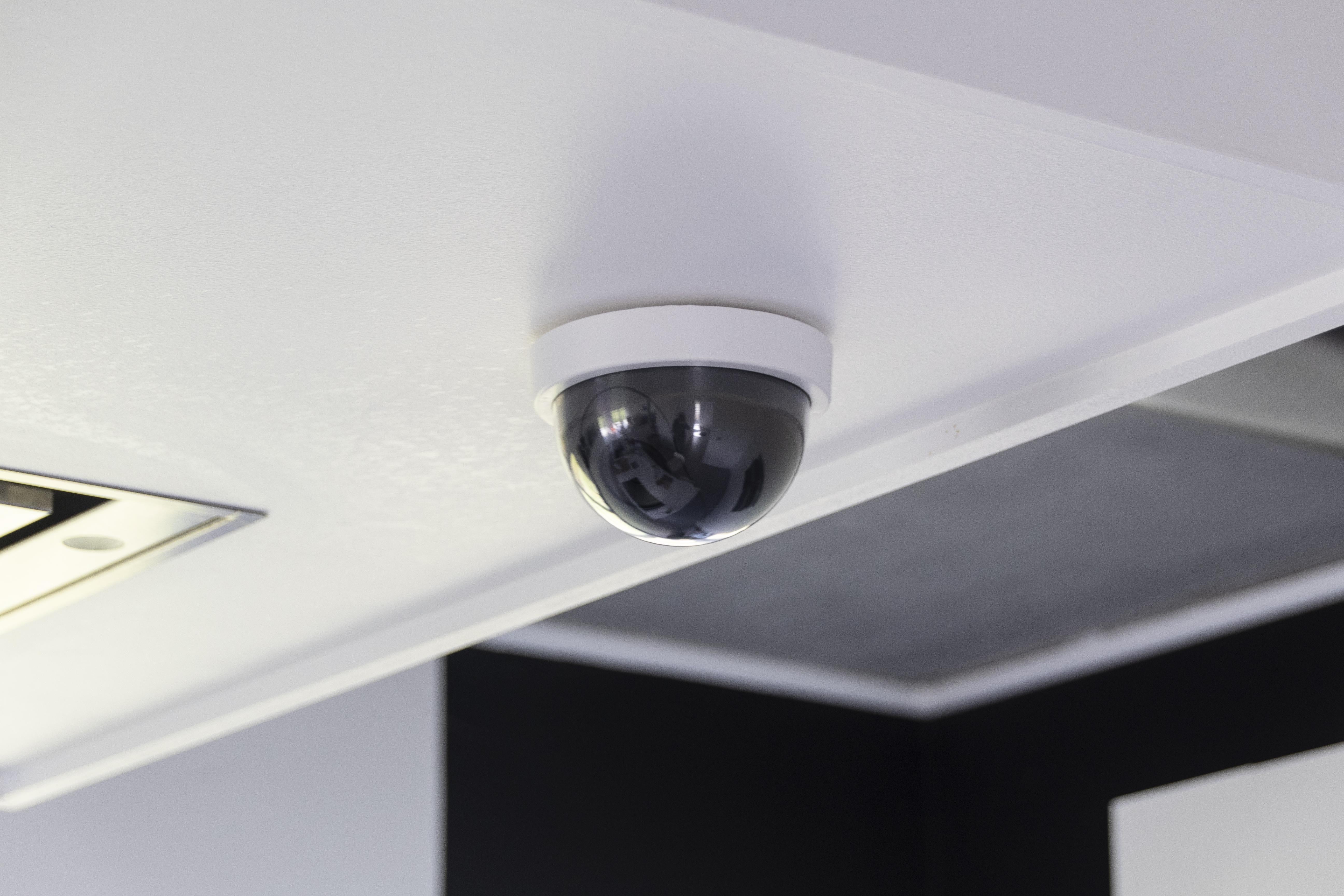 Bolvormige nepcamera met blauwe led