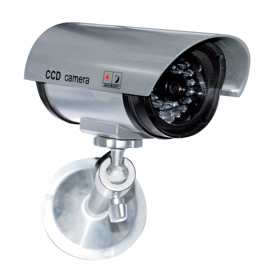 Câmara fictícia exterior com LED vermelho intermitente