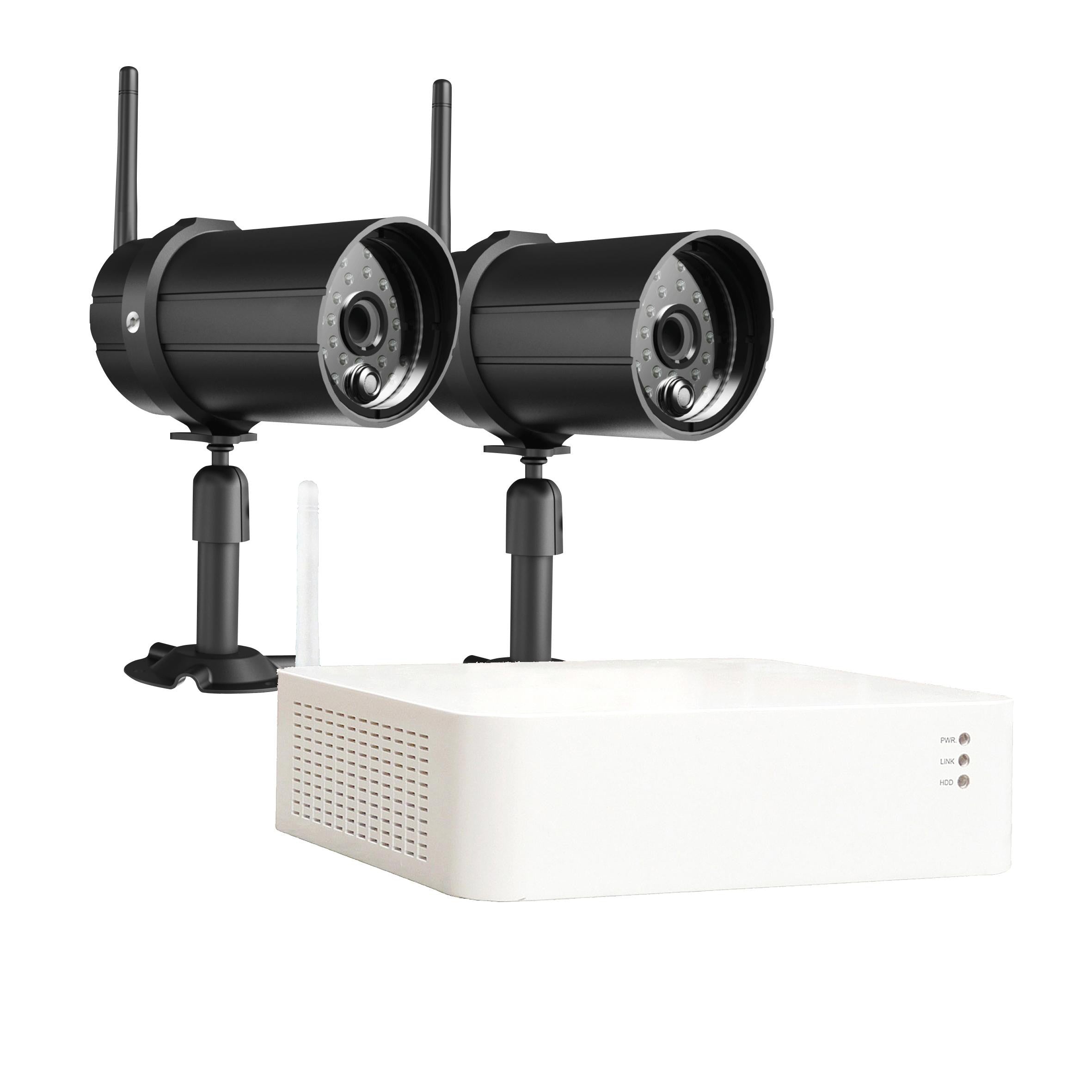 Kit videosorveglianza wireless con 2 telecamere