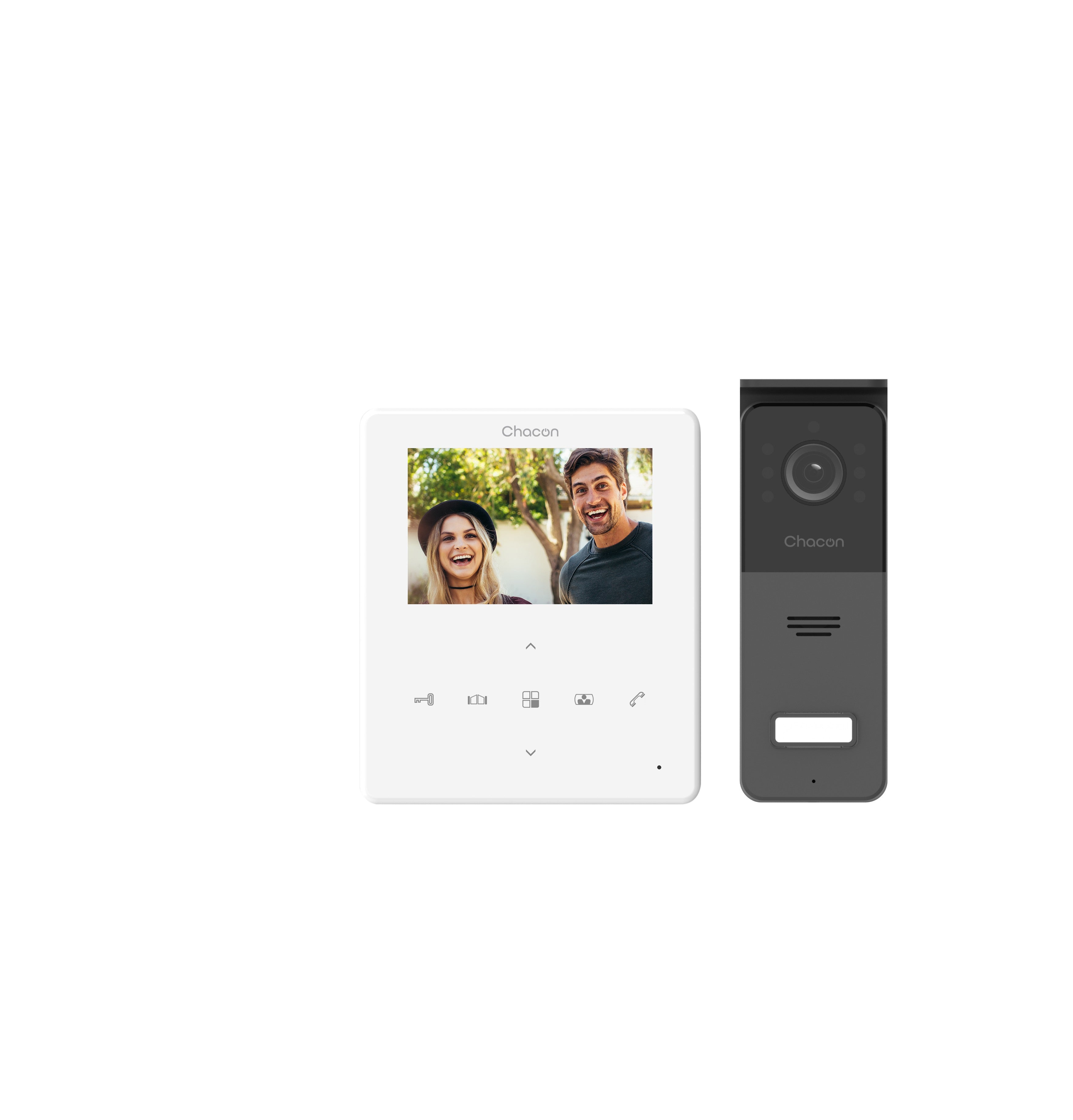 4.3" wired videophone with touchscreen (4 wires)