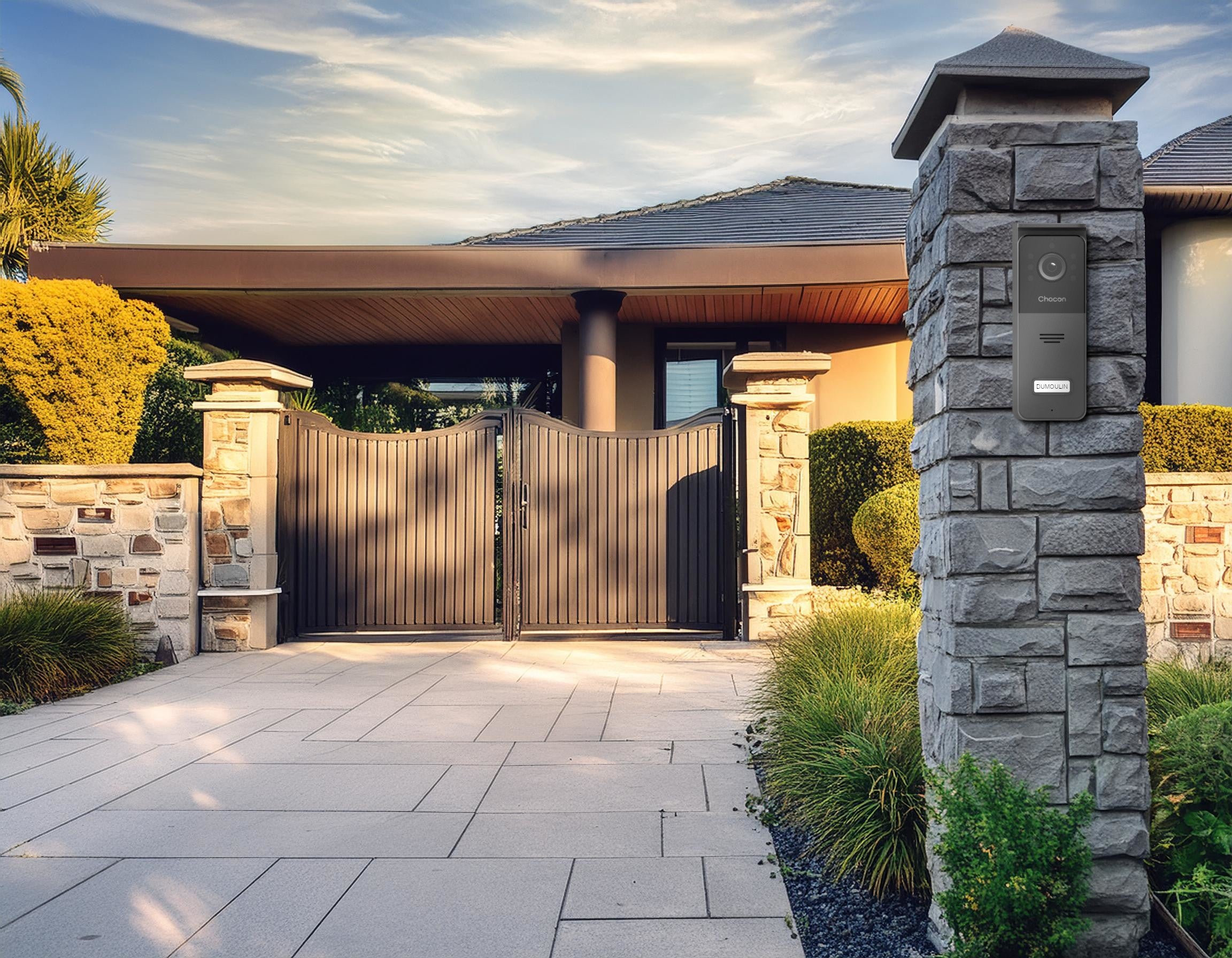 4,3" bedrade videofoon met aanraakscherm (4 draden)