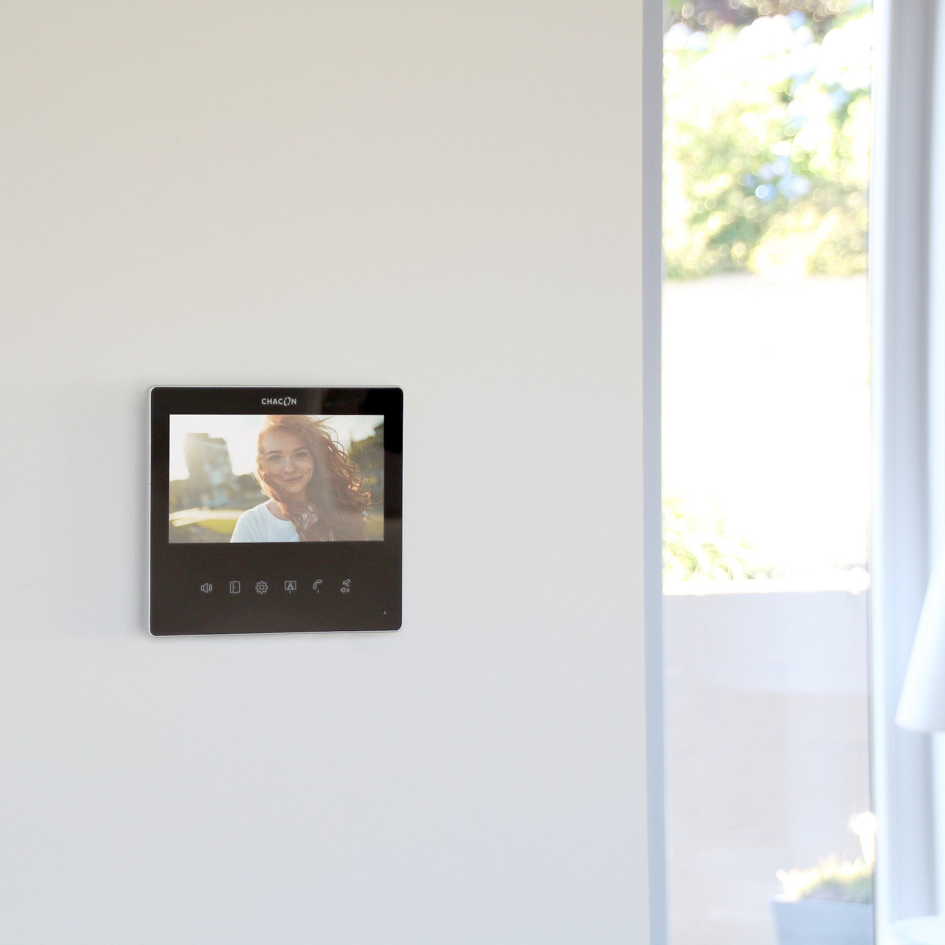 Vidéophone avec écran 7" ultra slim - Noir