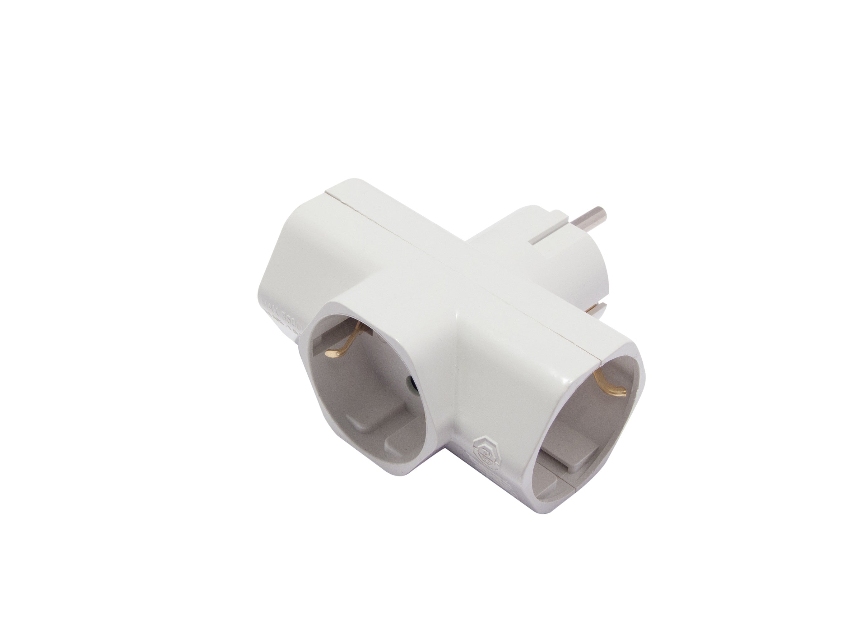 Dominostekker, wit, 3 x 16 A (SCH)