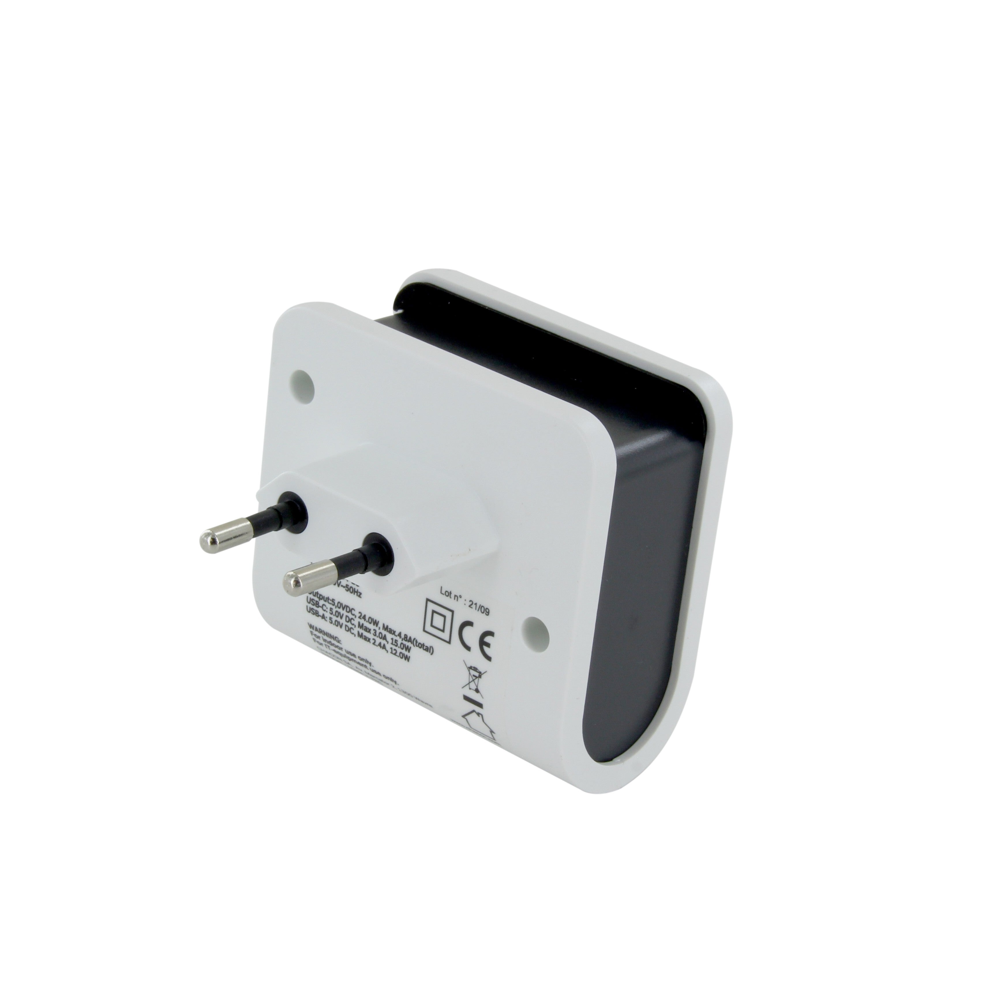 USB-lader met stekker 3 x USB A - 1x USB C