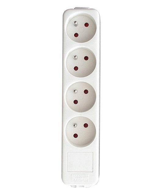 Power strip without cable - White