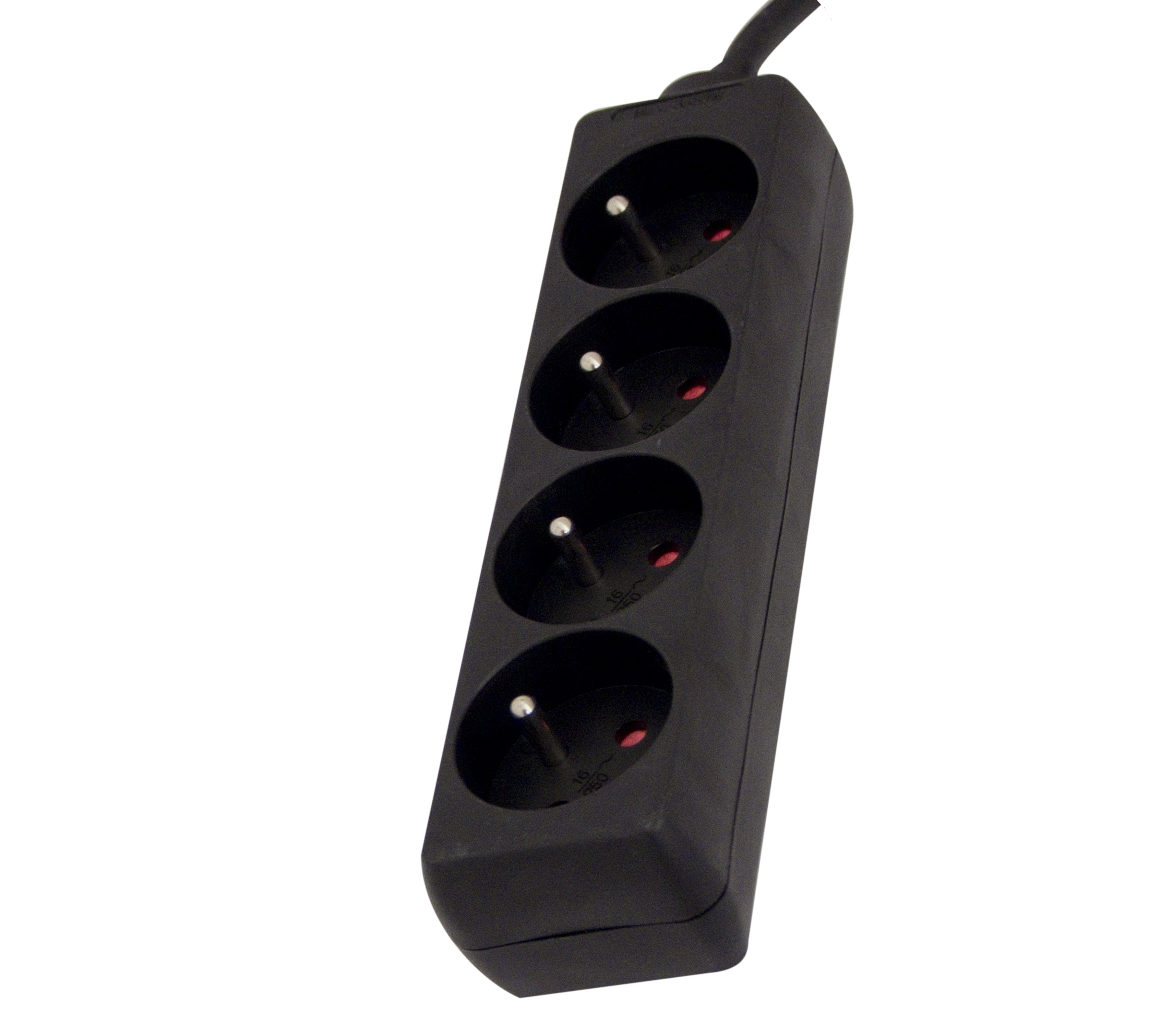 Extensão preta - 4 x 16 A + 1,5 m