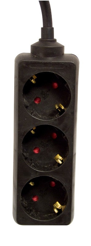 Power strip 3 x 16 A - 3 m - Black (SCH)