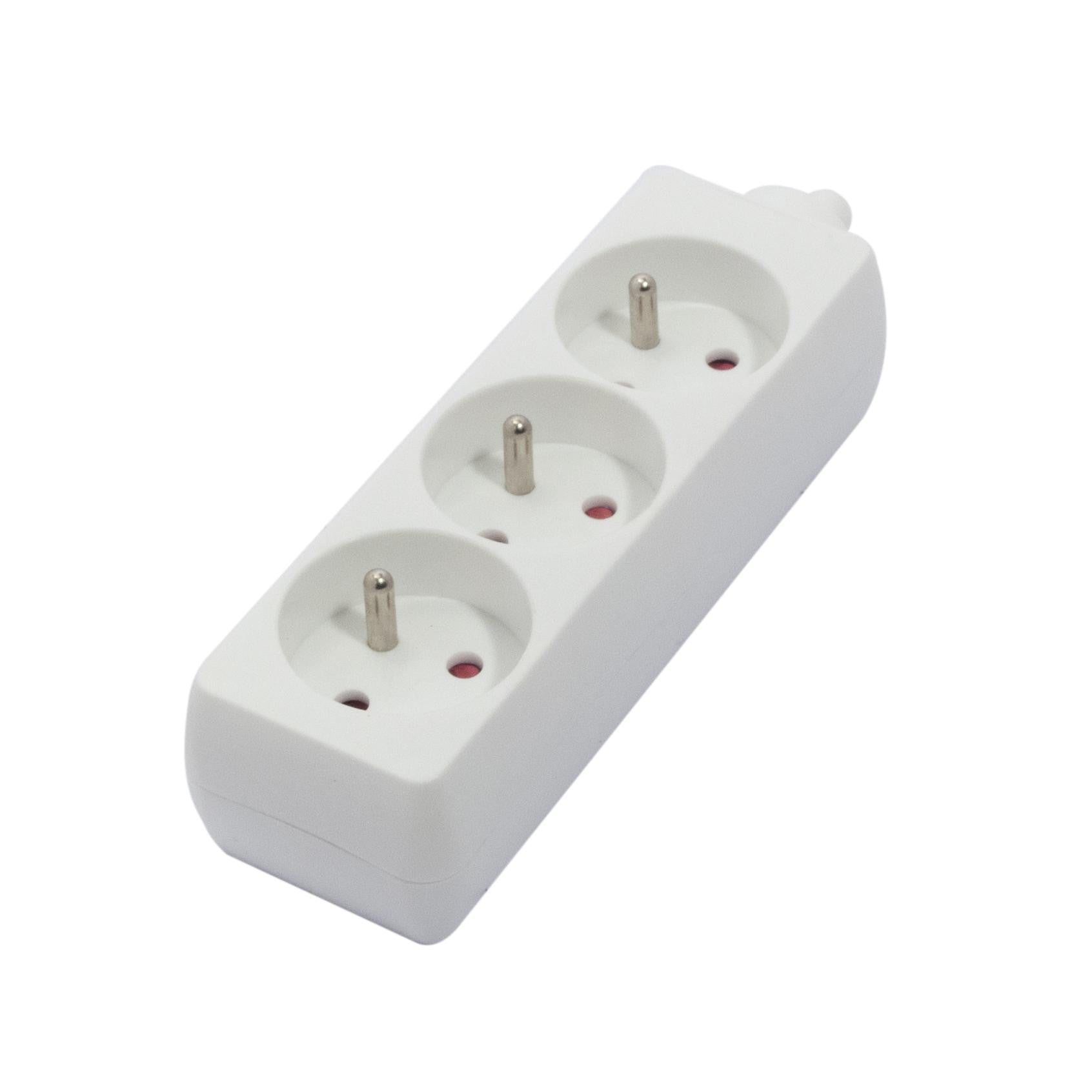 Power strip without cable 3 x 16 A - White