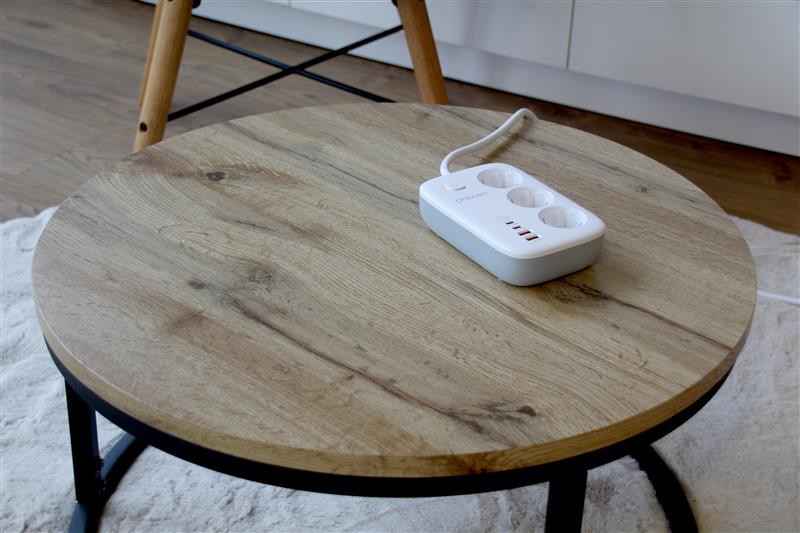 Base múltiple compacta de 1,50 m con 3 tomas Schuko de 16 A, 2USB-C y 2USB-A + interruptor - Carga rápida