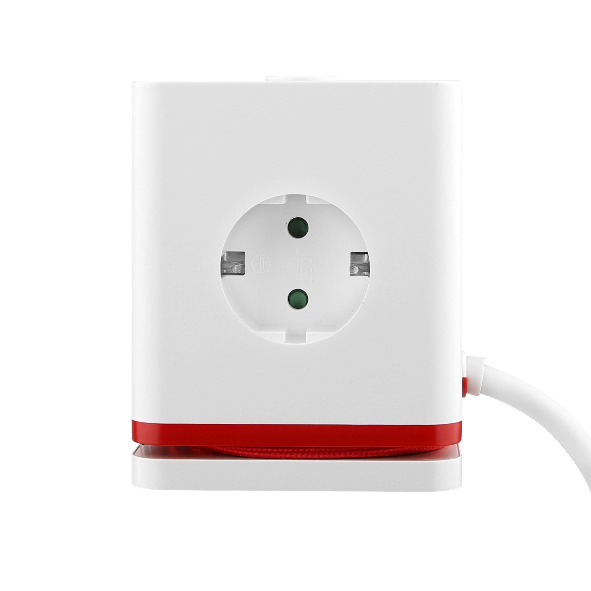 Cubo de tomadas múltiplas Chacon 1,40 m com 3 tomadas Schuko 16A, 2USB-C e 2USB-A, interrutor