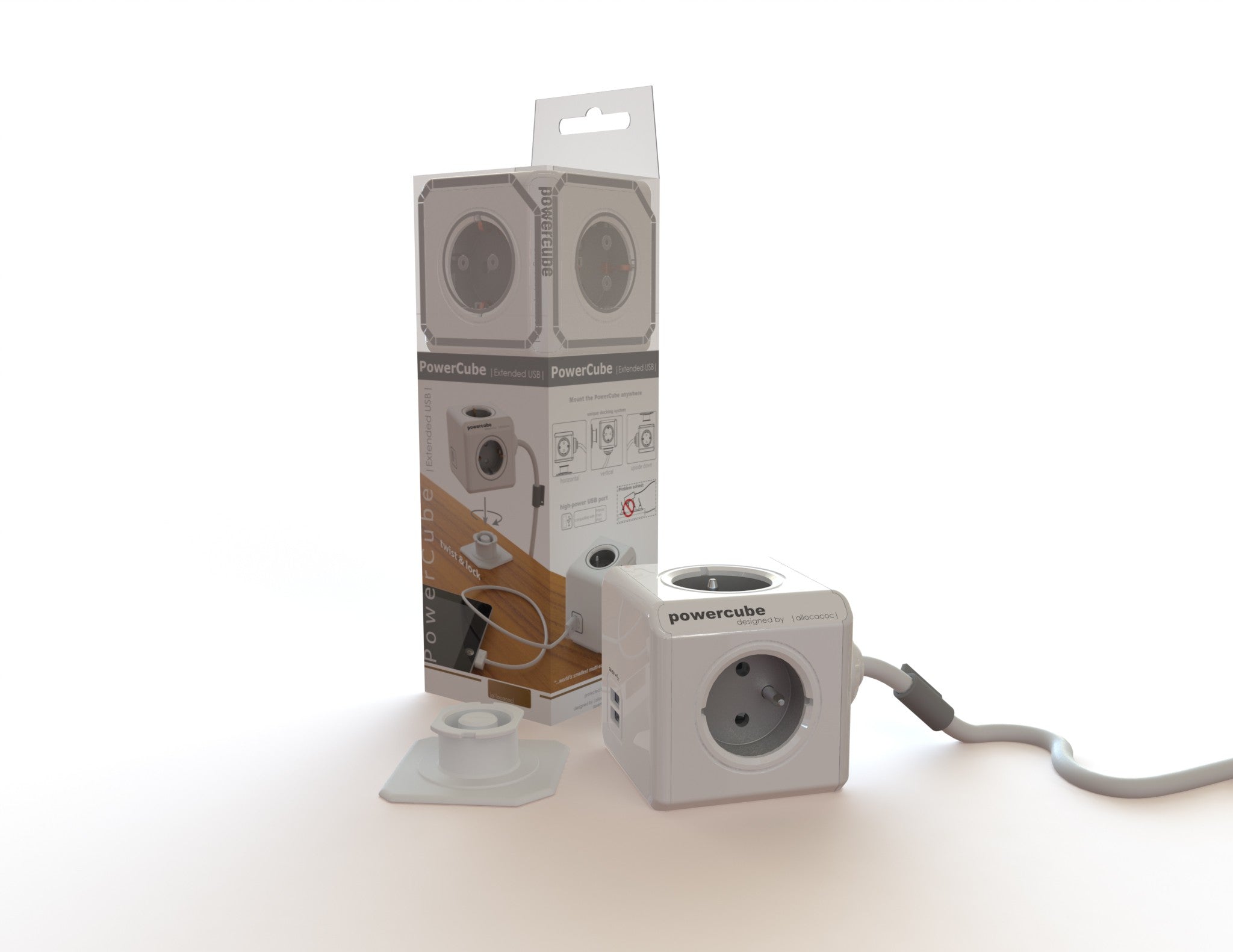 Powercube 3 x 16 A + 2 x USB - 1,5 m