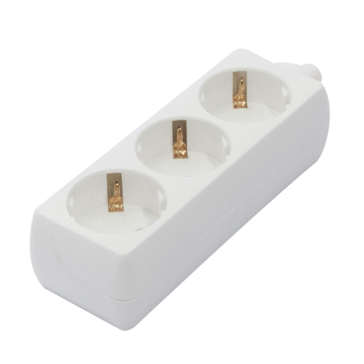 Block 3 x 16 A no cable - white (SCH)