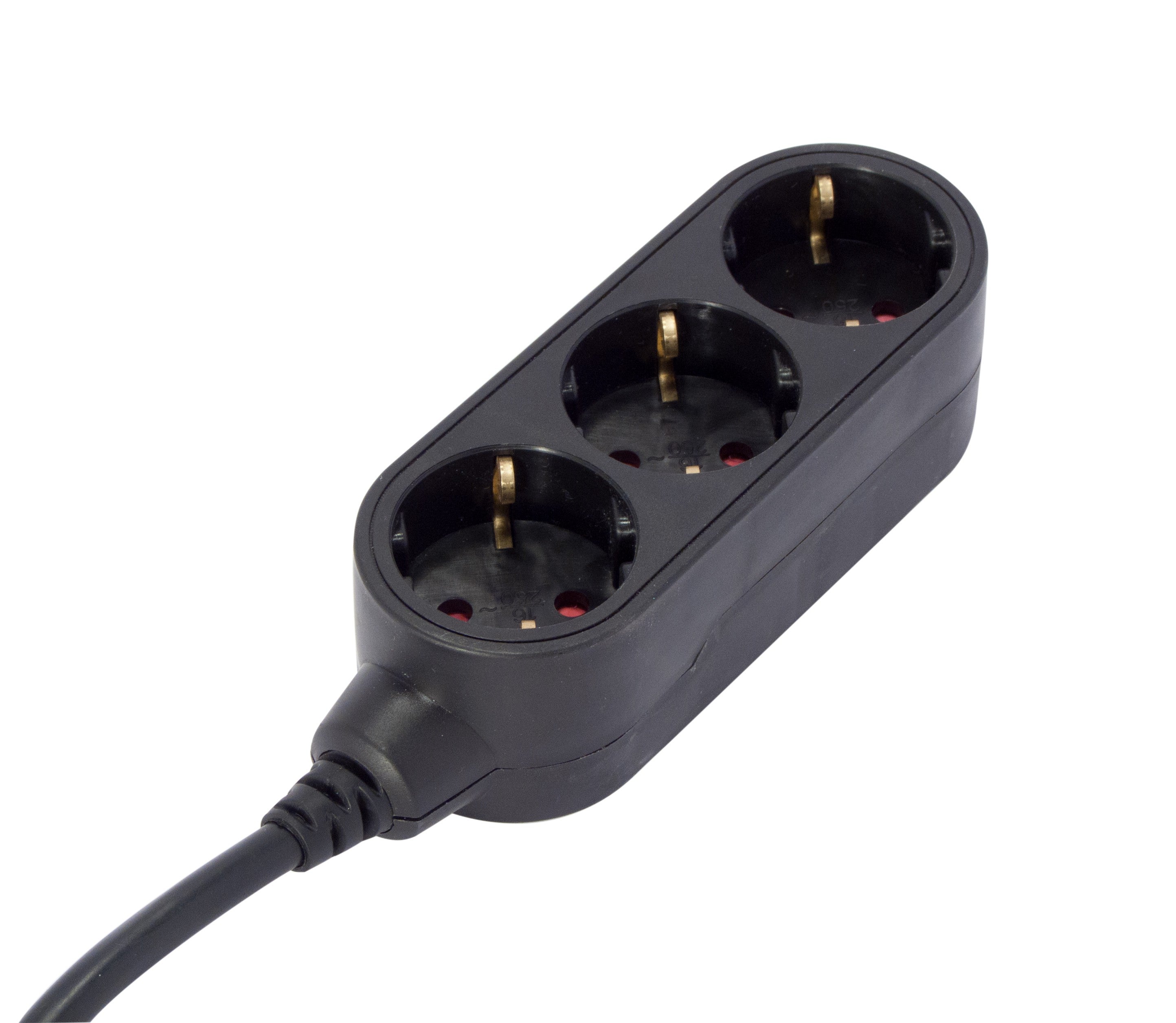 Power strip 3 x 16 A - 0.5 m - Black (SCH)