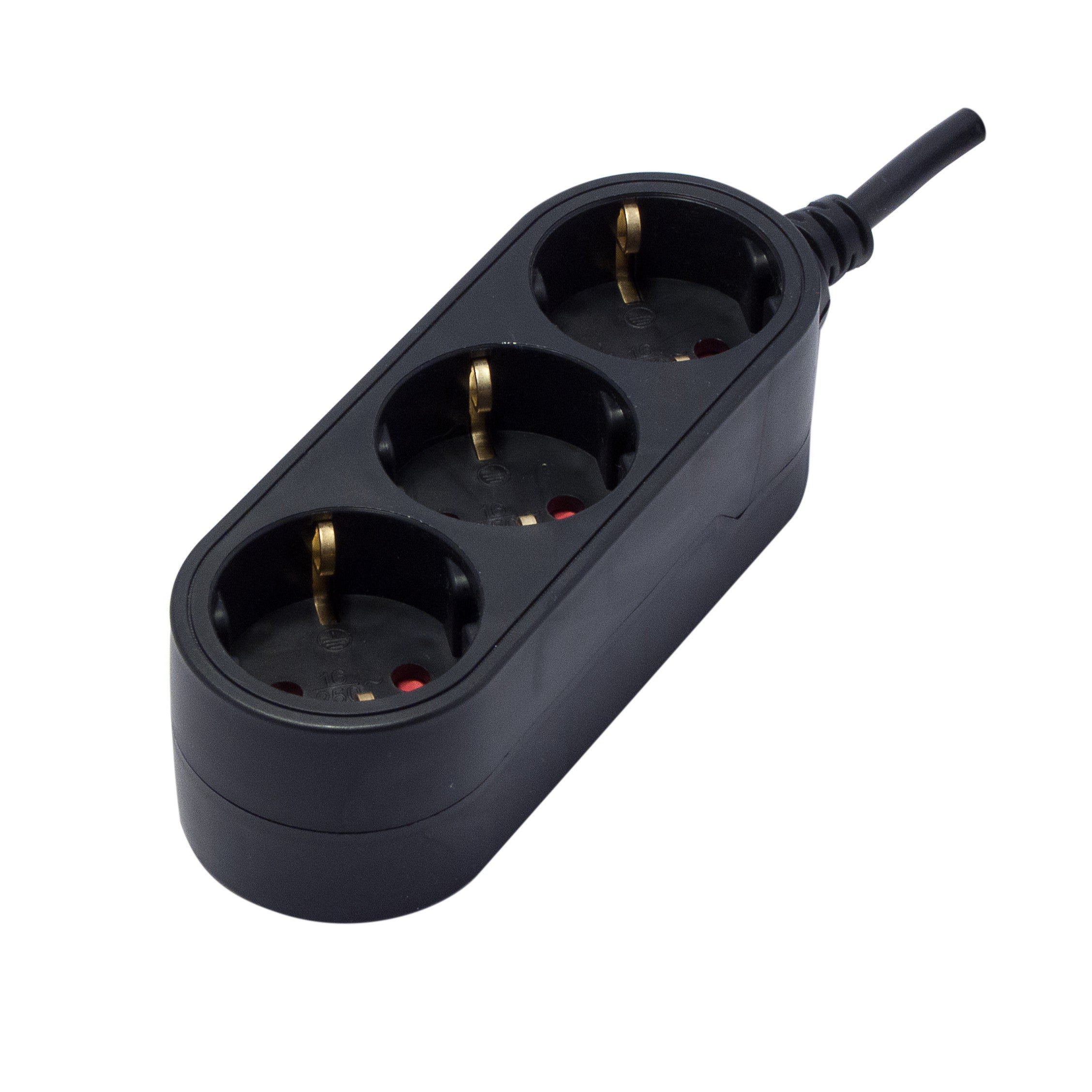 Power strip 3 x 16 A - 0.5 m - Black (SCH)