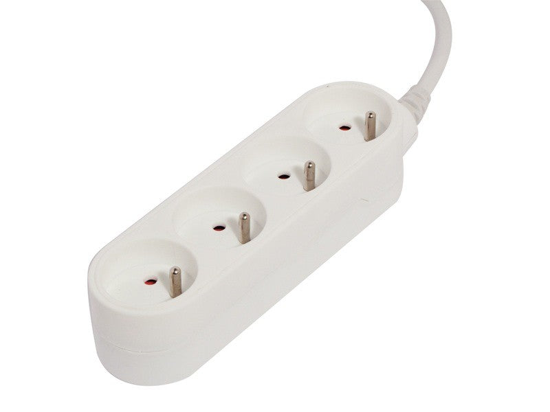 Stylish power strip white - 4 x 16 A - 1.5 m