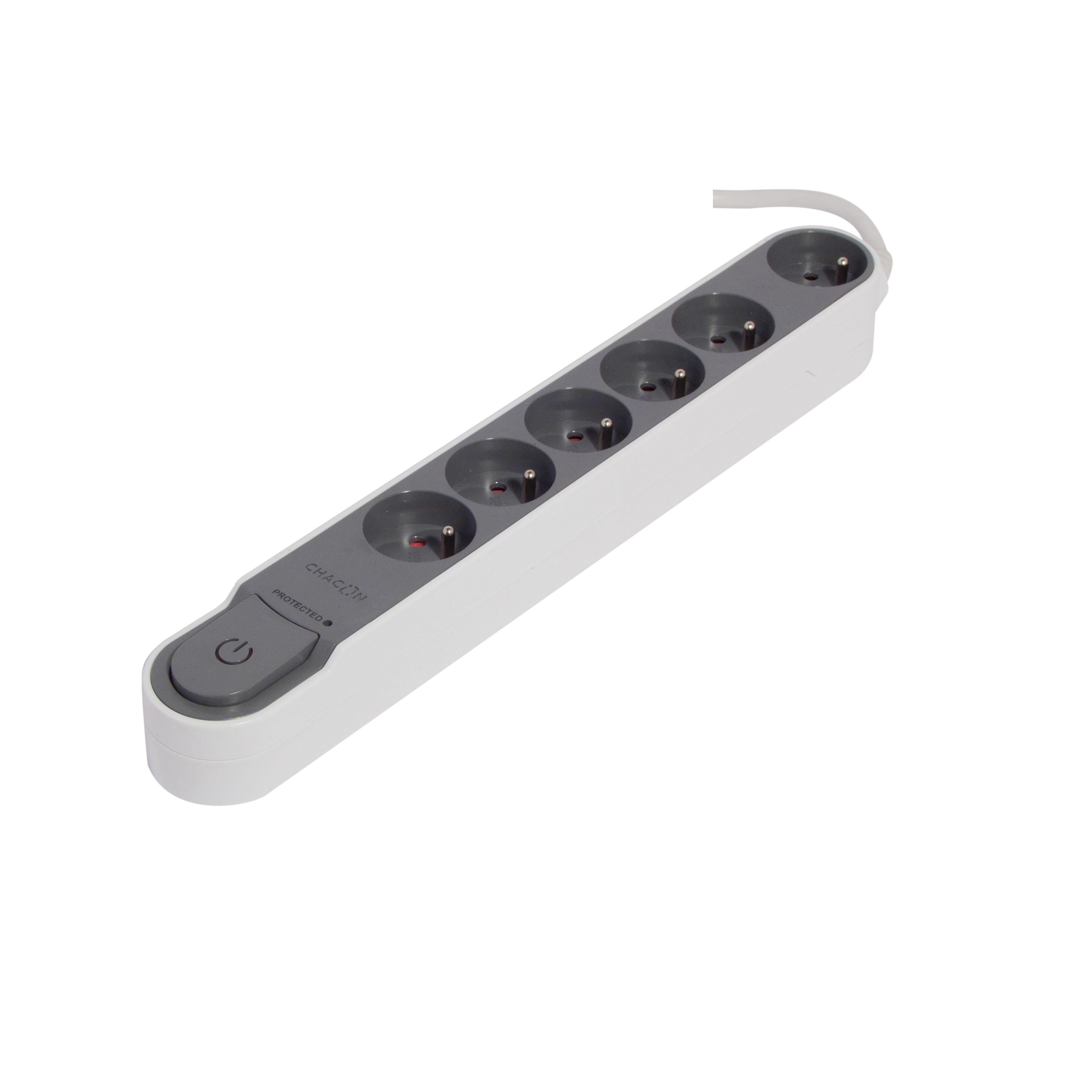 Bloco de protecção contra raios com interruptor - 3 m