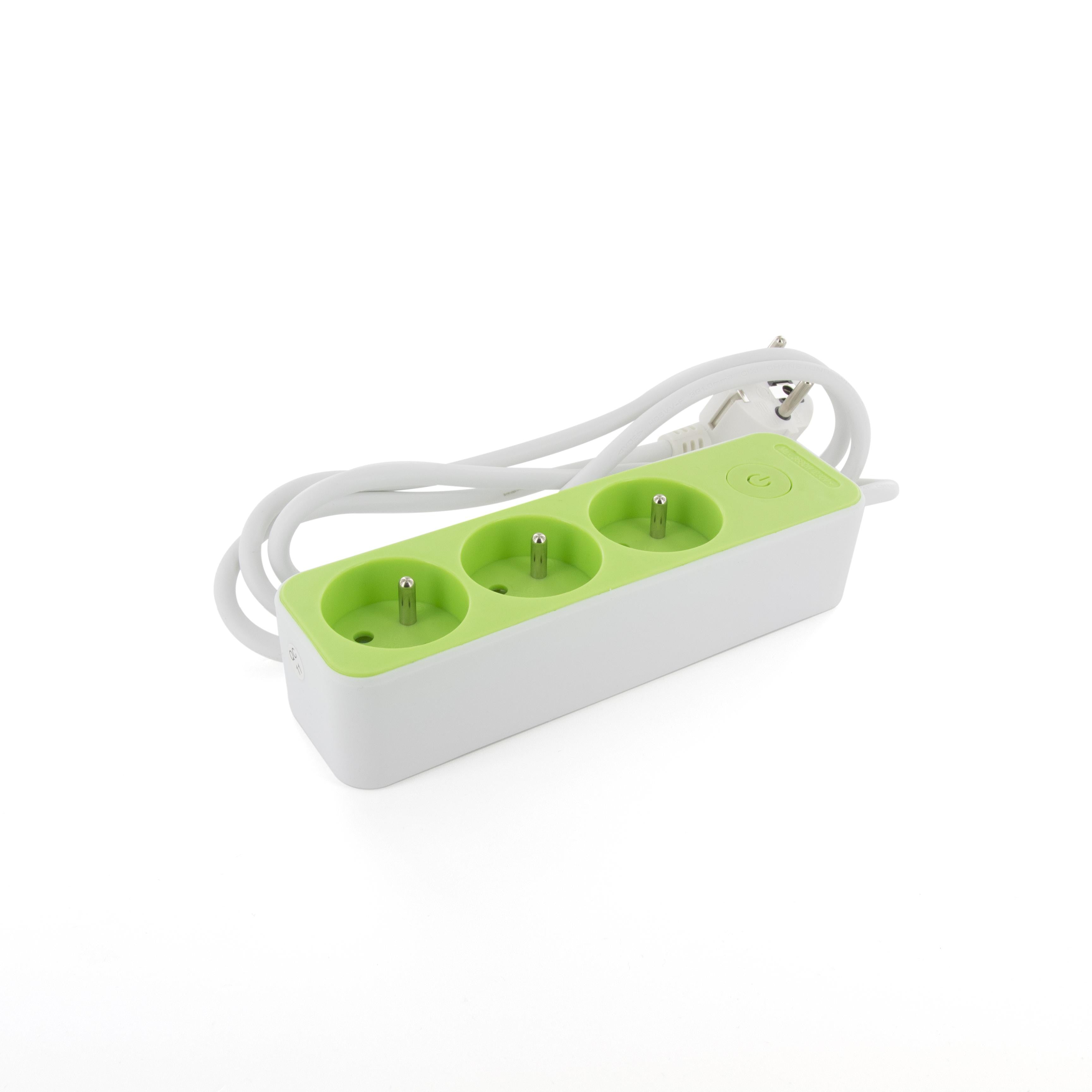 Power strip 3 x 16 A – 1.5 m - White/Green