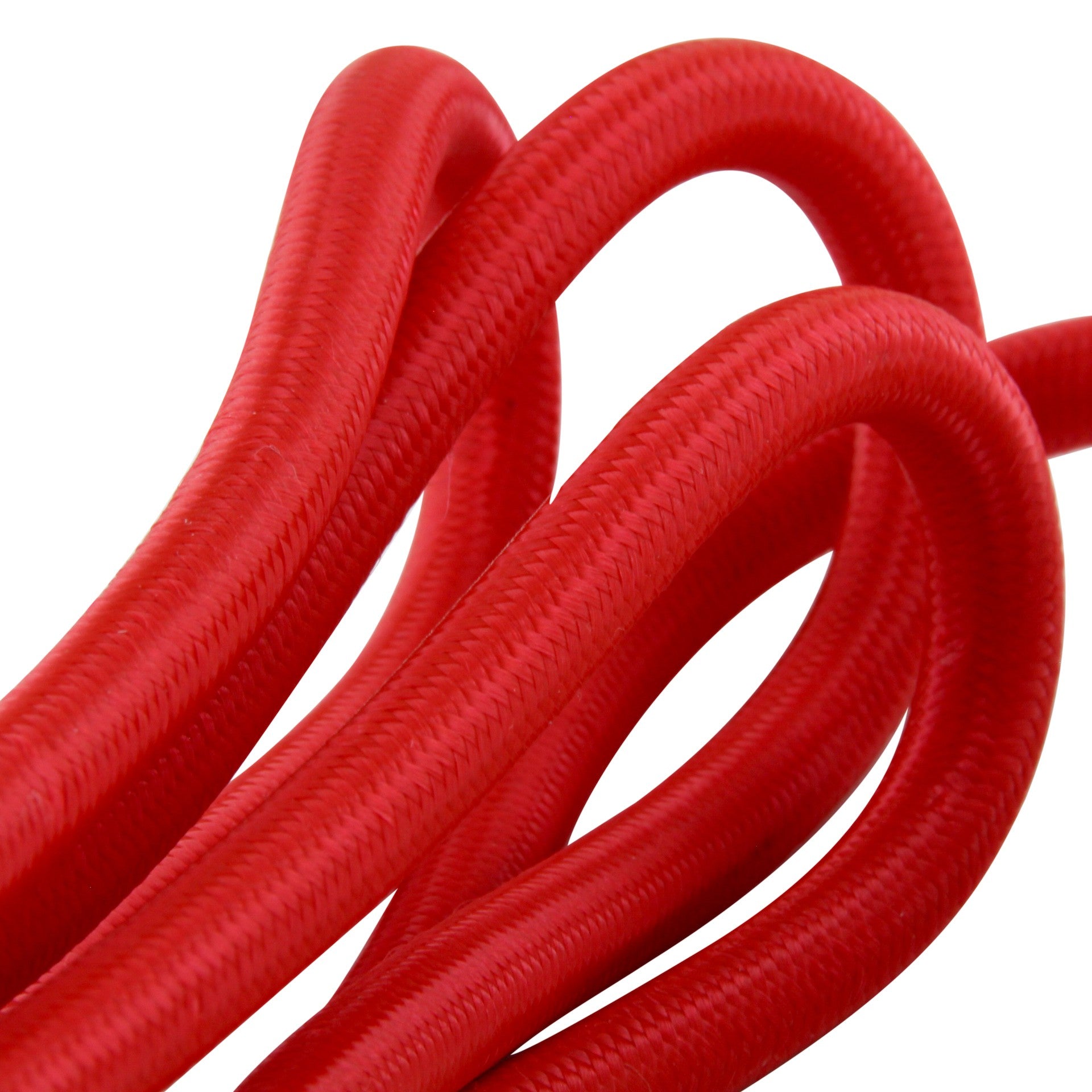 Base mini de diseño 3 x 16 A con cable textil Rojo - 1,5 m